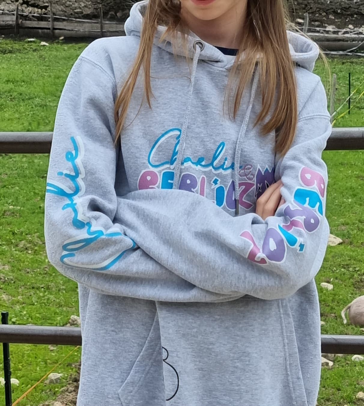 Sweat à capuche gris Charlie&Berlioz Taille S, undefined