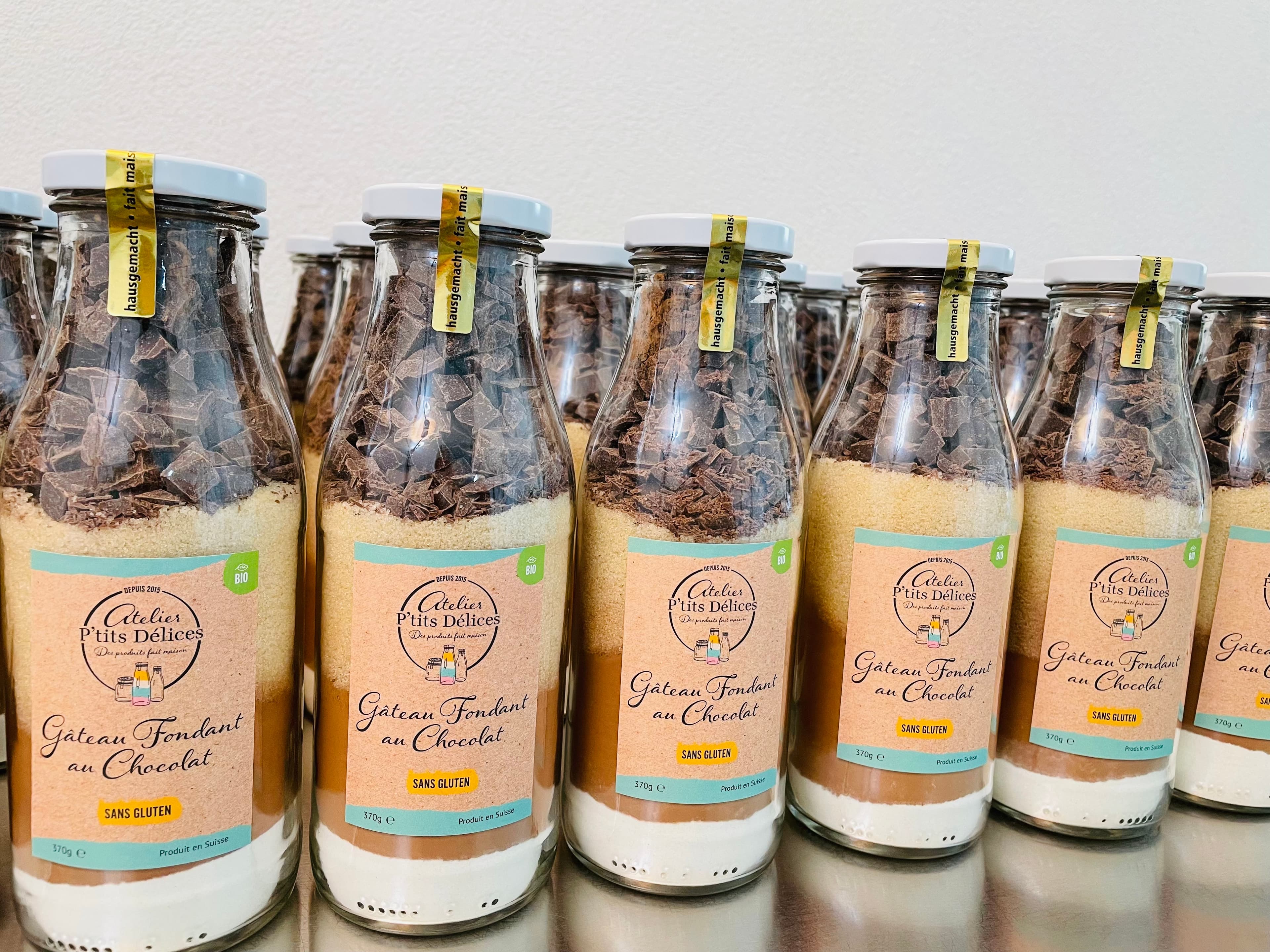 Mélange pour gâteau fondant sans gluten  , Atelier P'tits Délices 