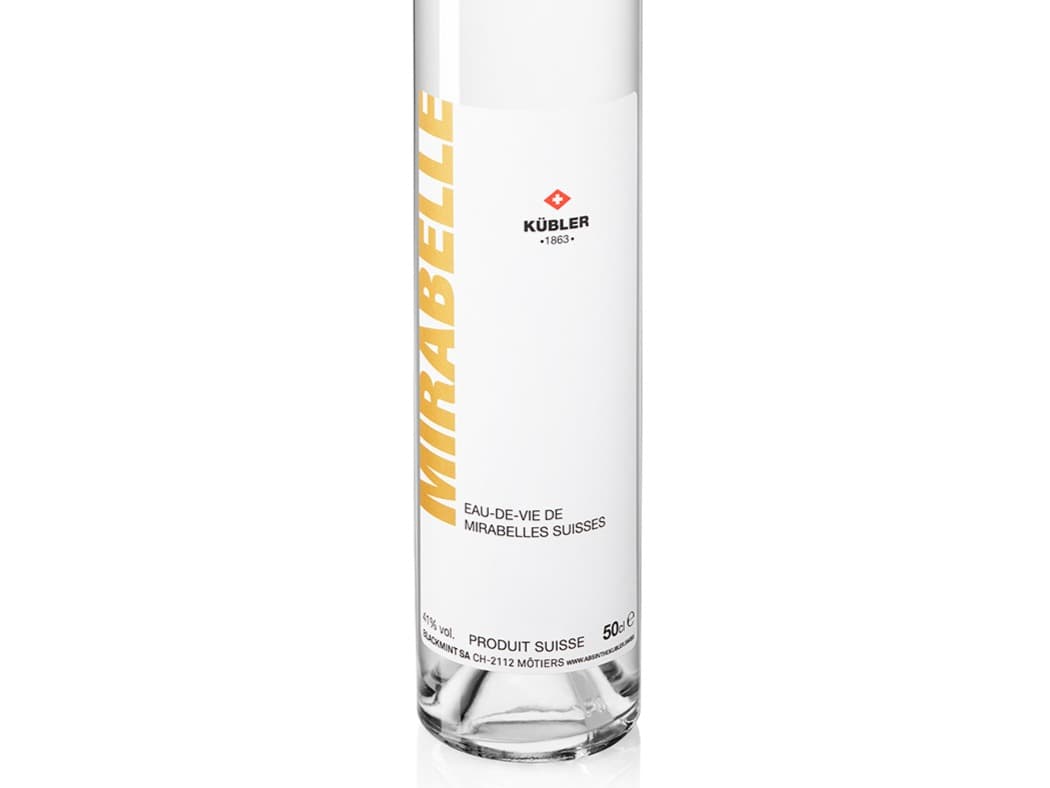 Fine eaux-de-vie de Mirabelle Kübler  41% vol. 50cl, Absinthe Kübler