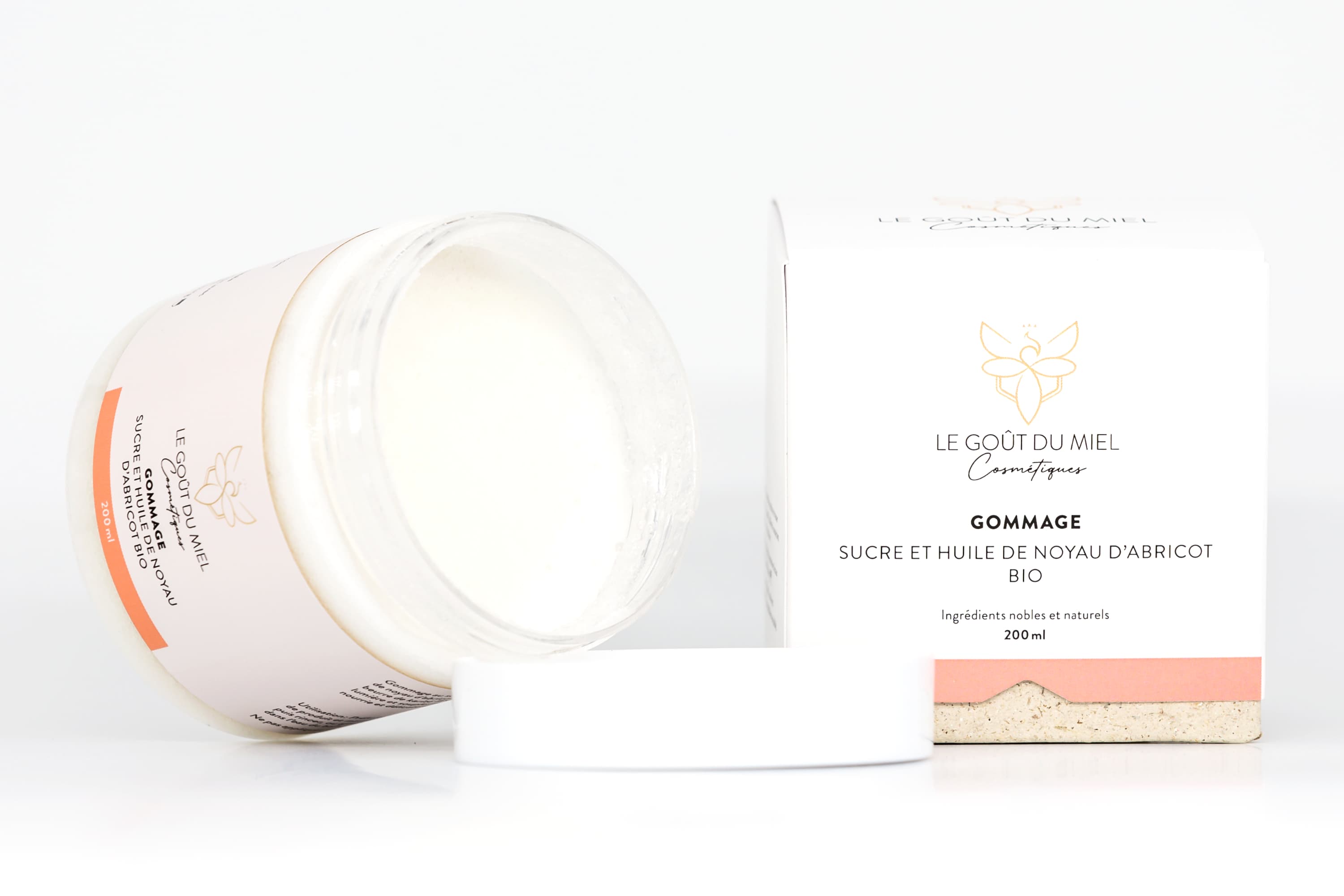 Peeling aus Bio-Zucker und Aprikosenkernöl – Aprikosenduft, Le Goût du Miel