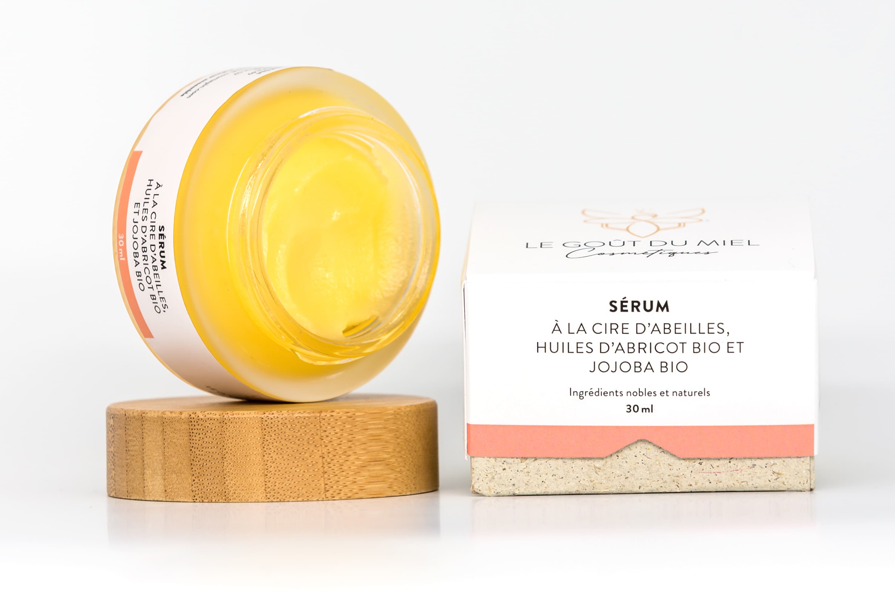 Siero con cera d'api, albicocca biologica e olio di jojoba biologico, Le Goût du Miel