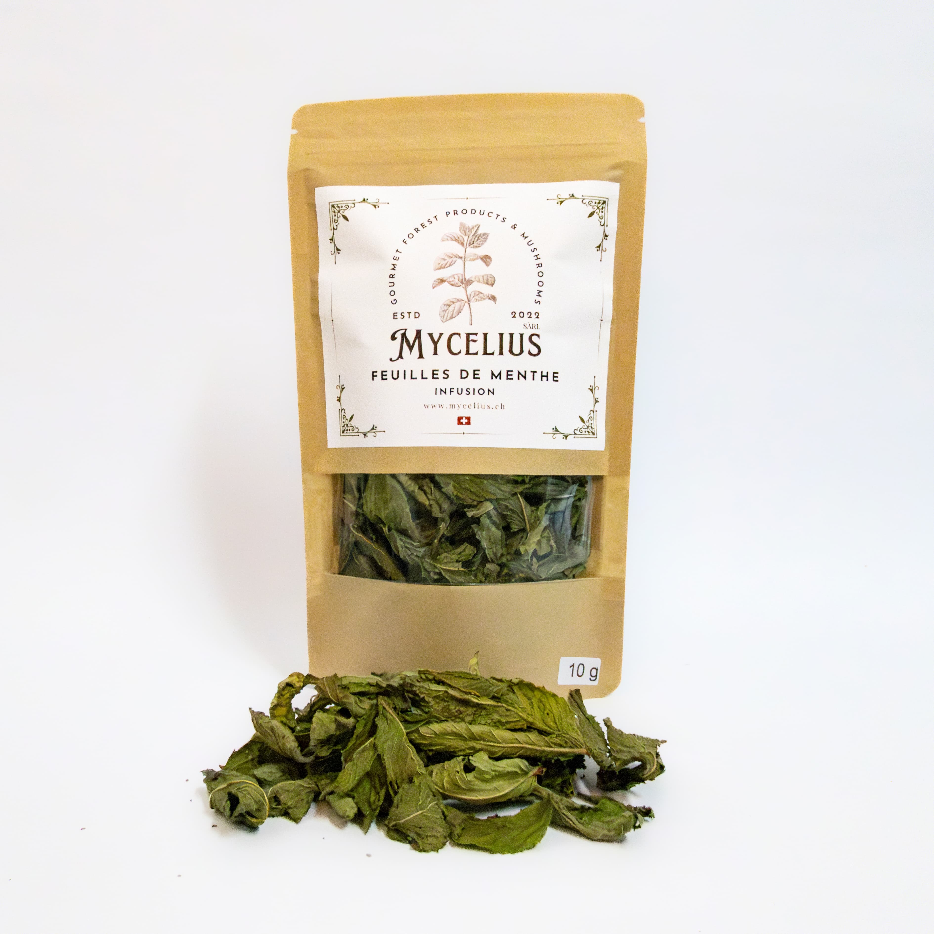 Feuilles de Menthe ( 10g ), Mycelius Sàrl