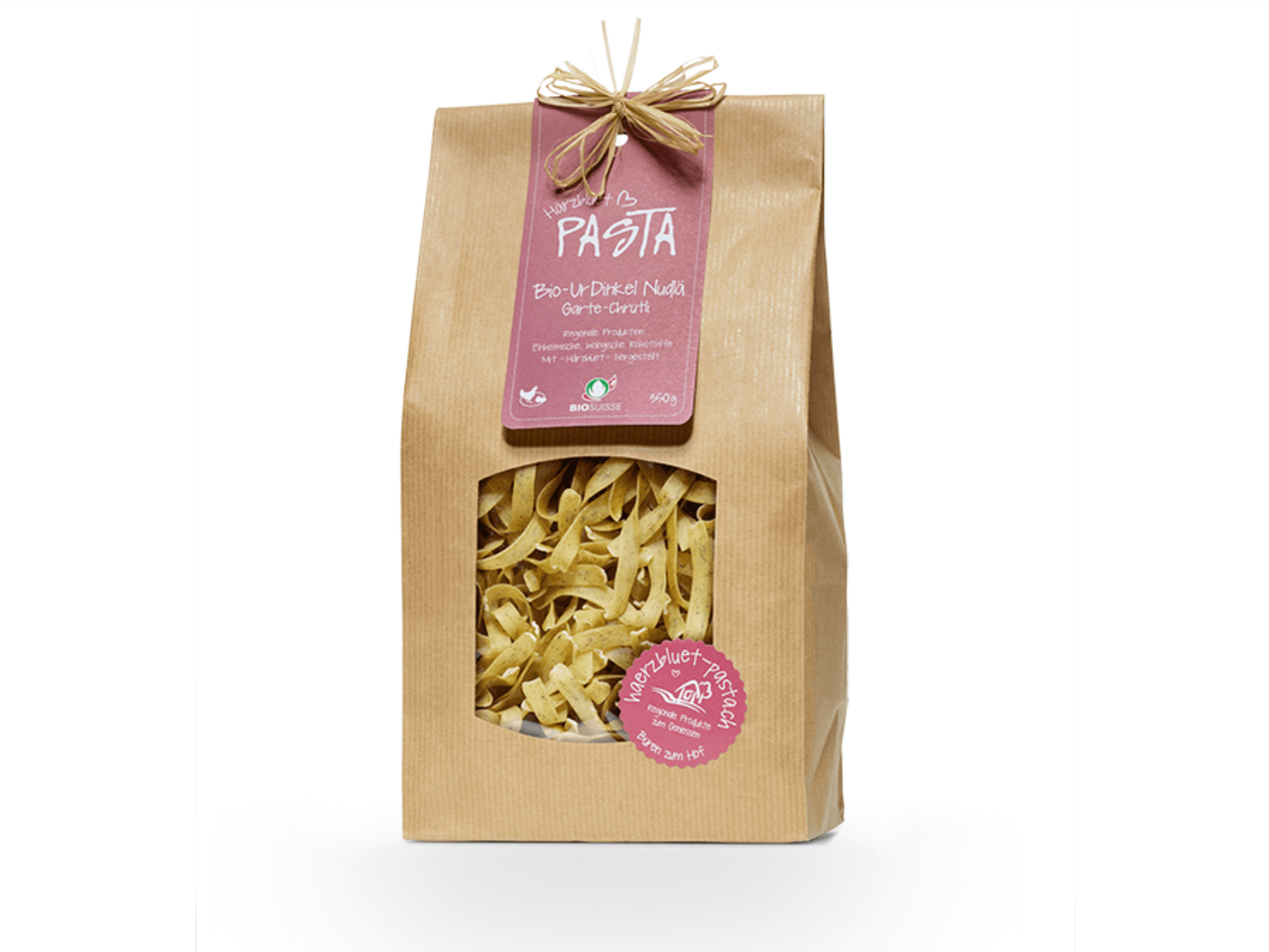 Nudlä Gartechrütli PurEpeautre Bio (350g), Härzbluet Pasta