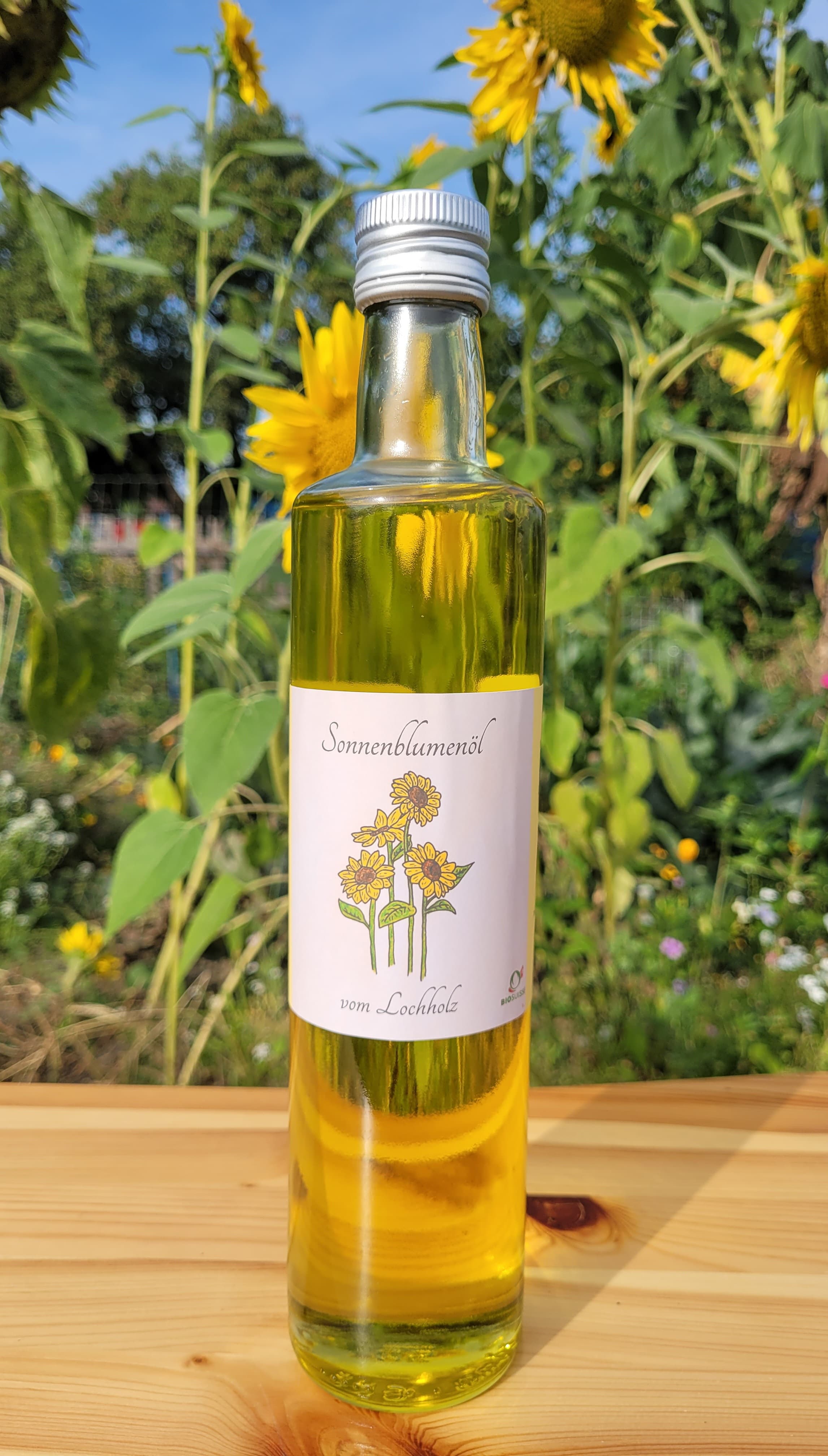 Huile de tournesol bio pressée à froid 5dl, Biohof Lochholz