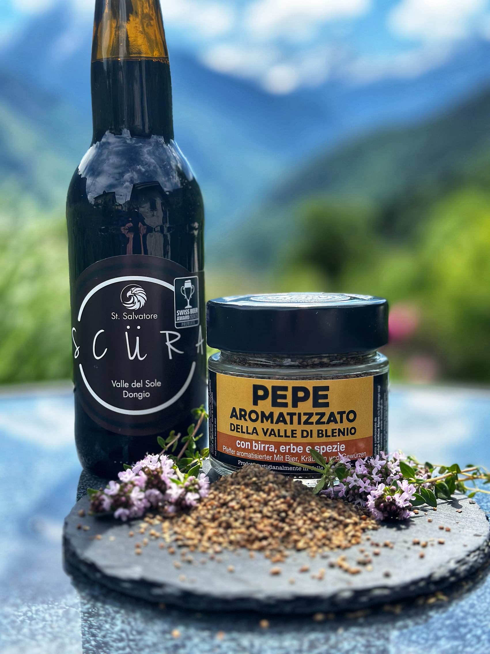 Aromatisierter Pfeffer aus dem Blenio Valley, Selvadigh Erbificio Alpino