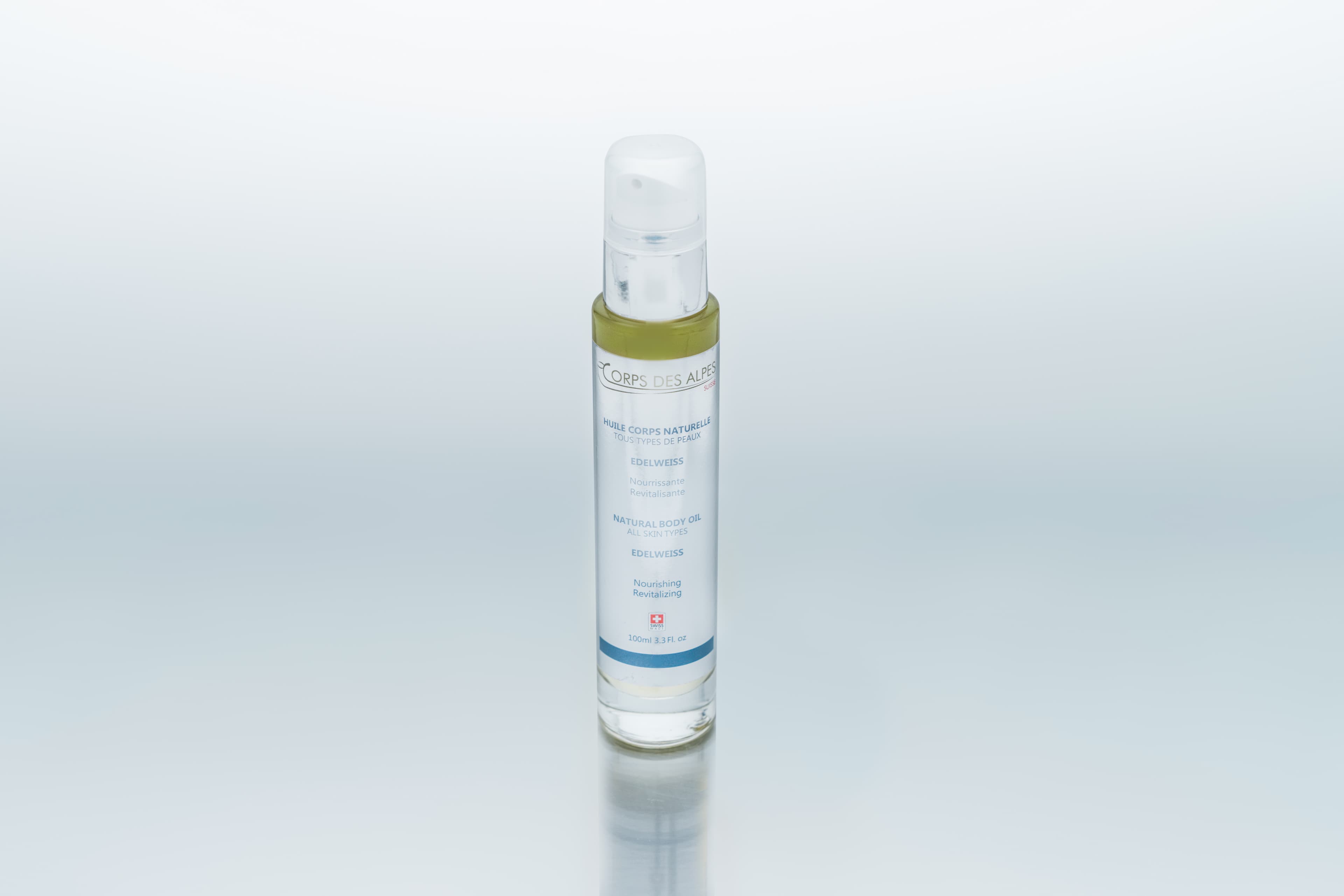 Huile corps naturelle Edelweiss, Corps des Alpes Cosmétiques Naturels