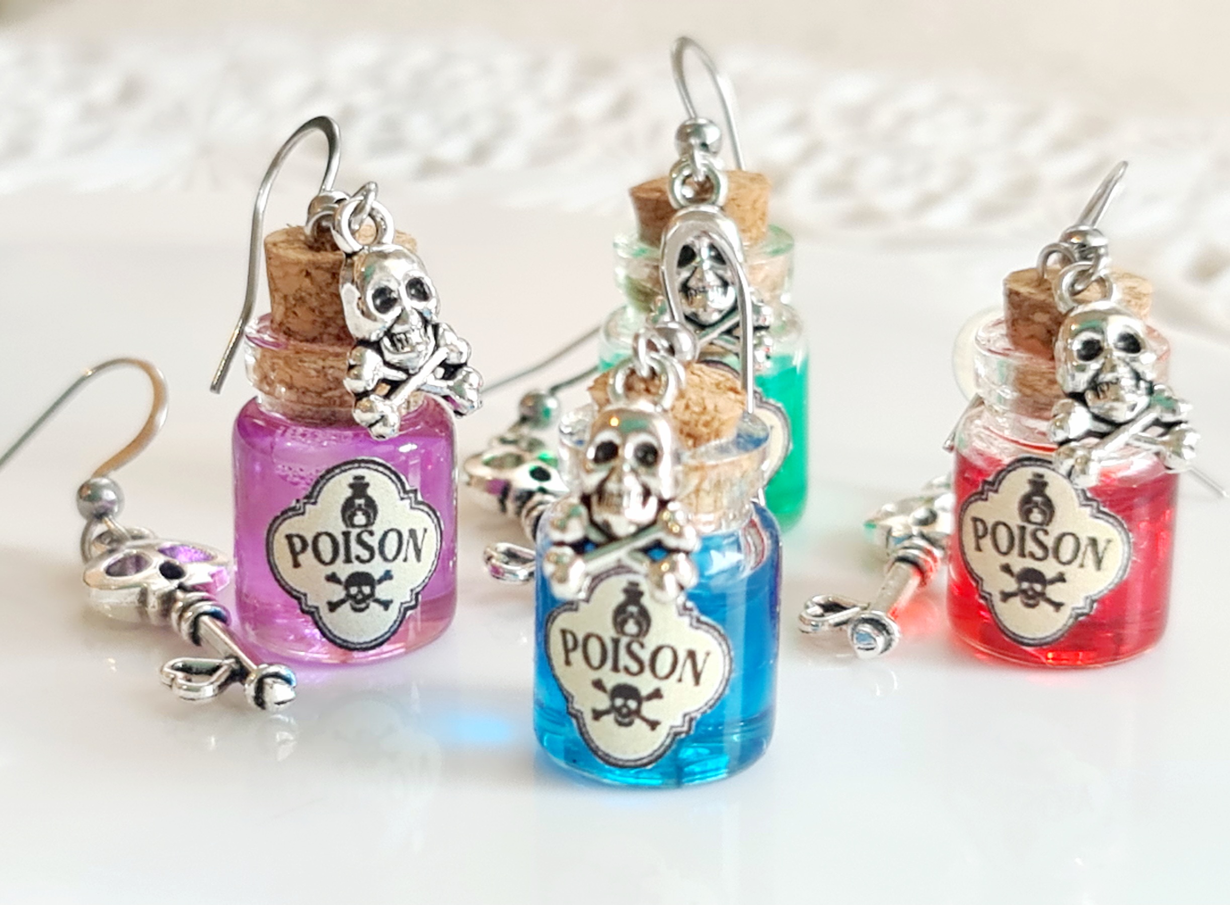 Ohrringe avec cadeaux-Zaubertränken pour Halloween, 1000 idee regalo