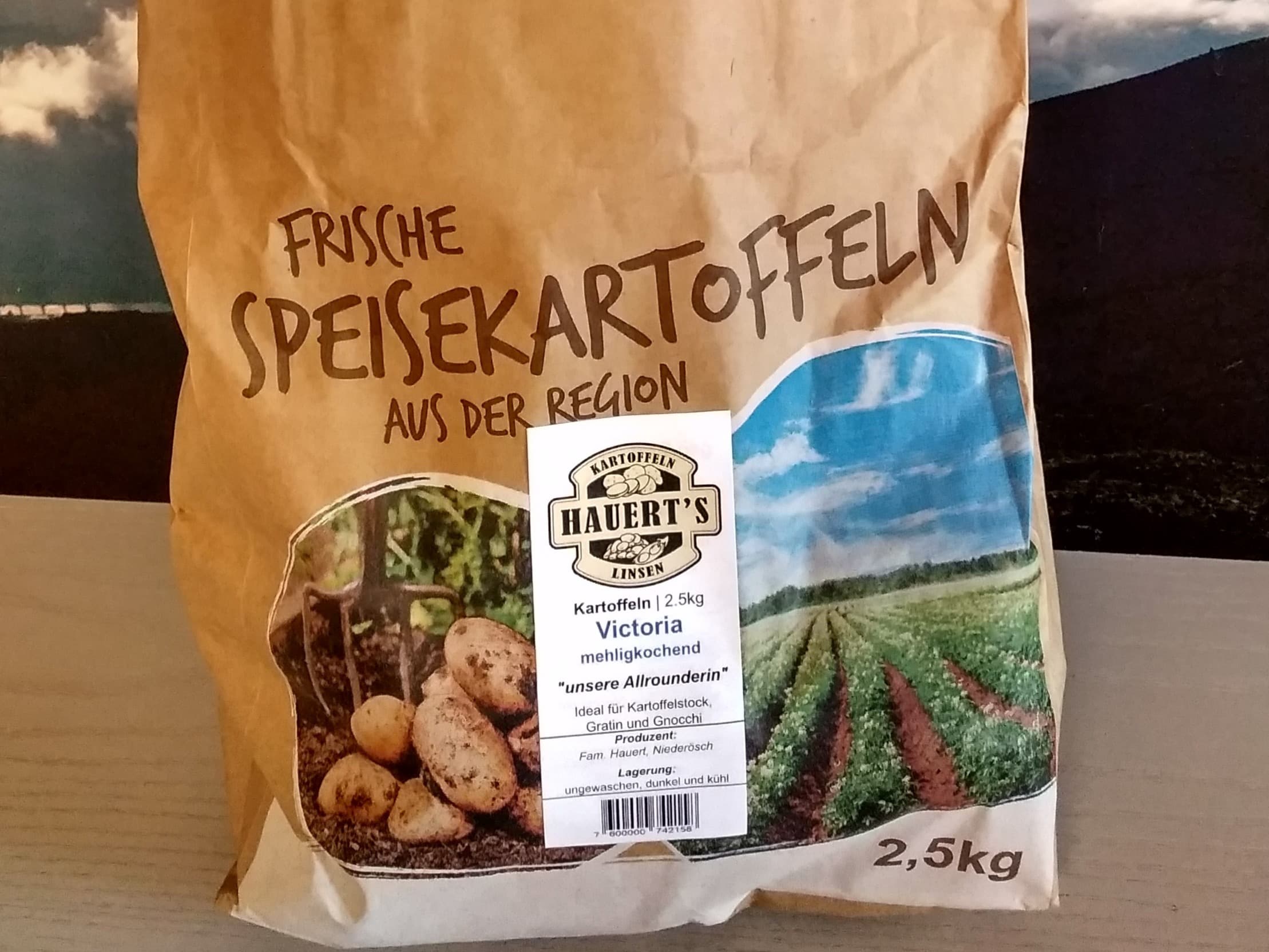 Pommes de terre farineuses (variété Victoria), Hauert's Kartoffeln & Linsen