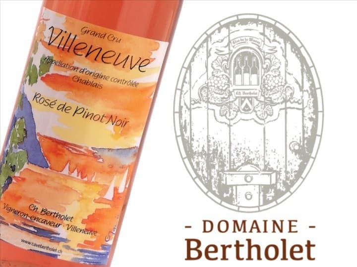 Rosé de Pinot Noir Grand Cru, Villeneuve, AOC Chablais, Christophe Bertholet 75 cl, Domaine Christophe Bertholet