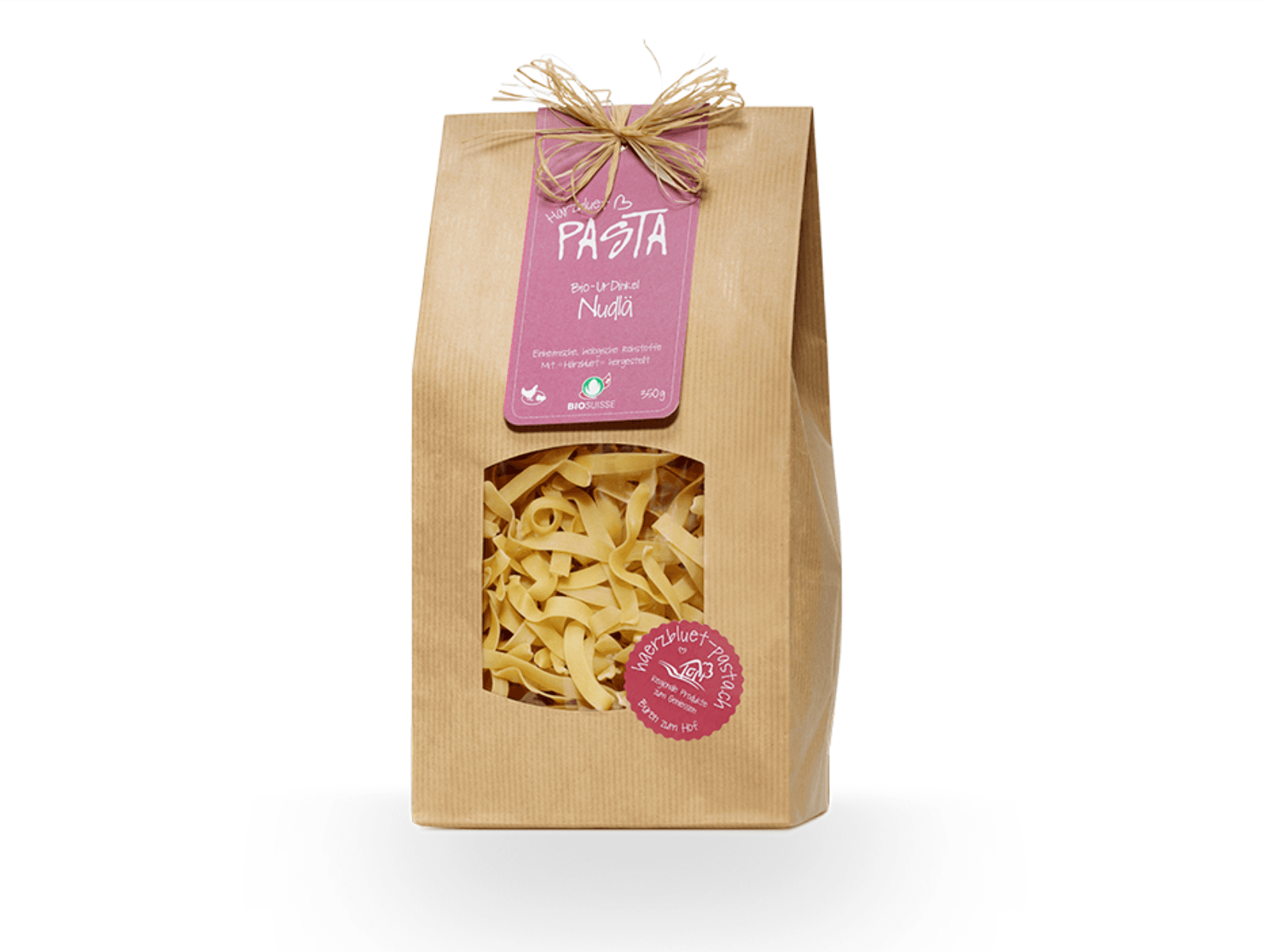 Nouilles pur épeautre bio (350g), Härzbluet Pasta