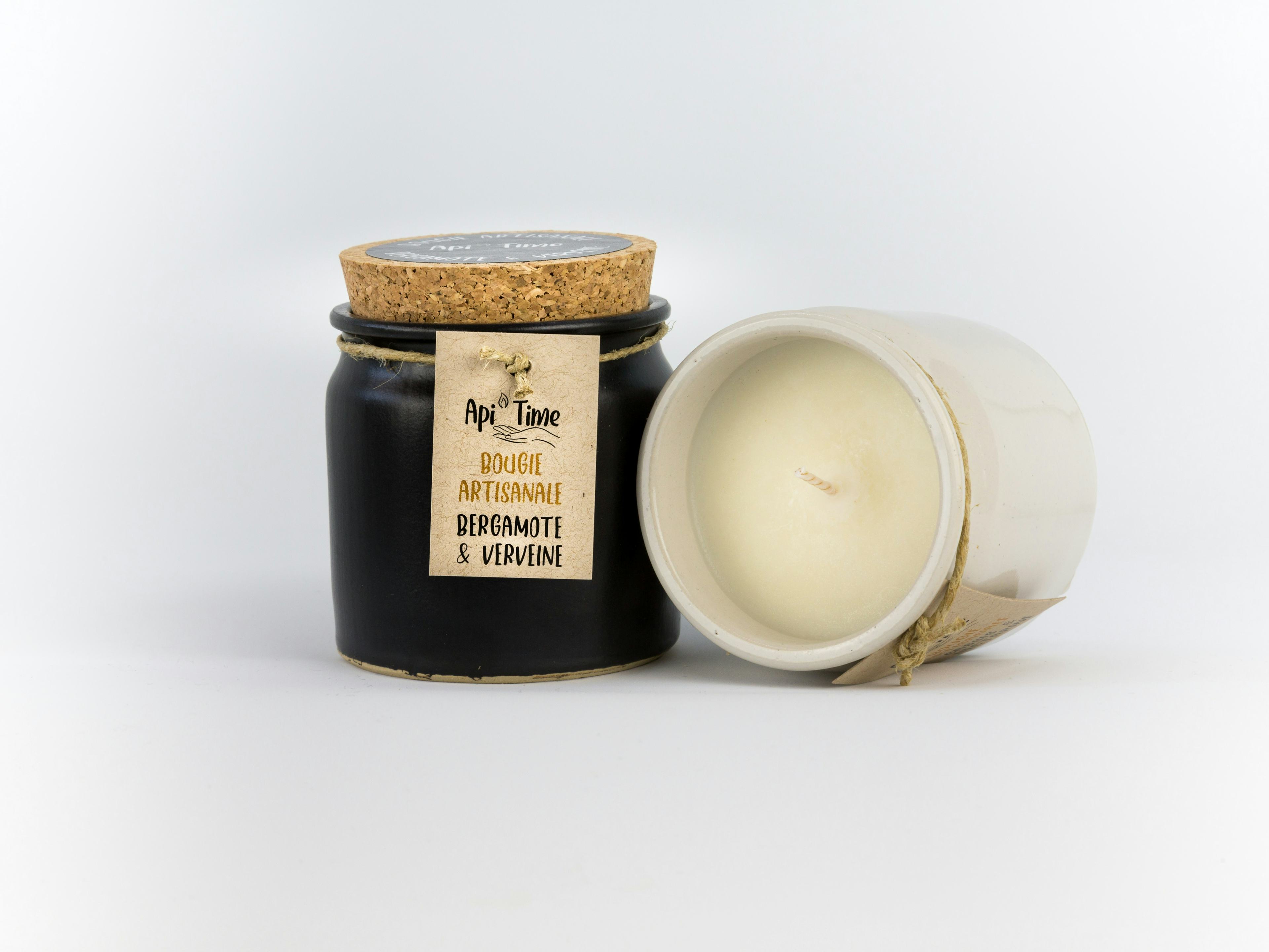 Candles in ceramic pot, Bergamot & Verbena scent, Le Goût du Miel, Courtepin, image 1 | Mimelis