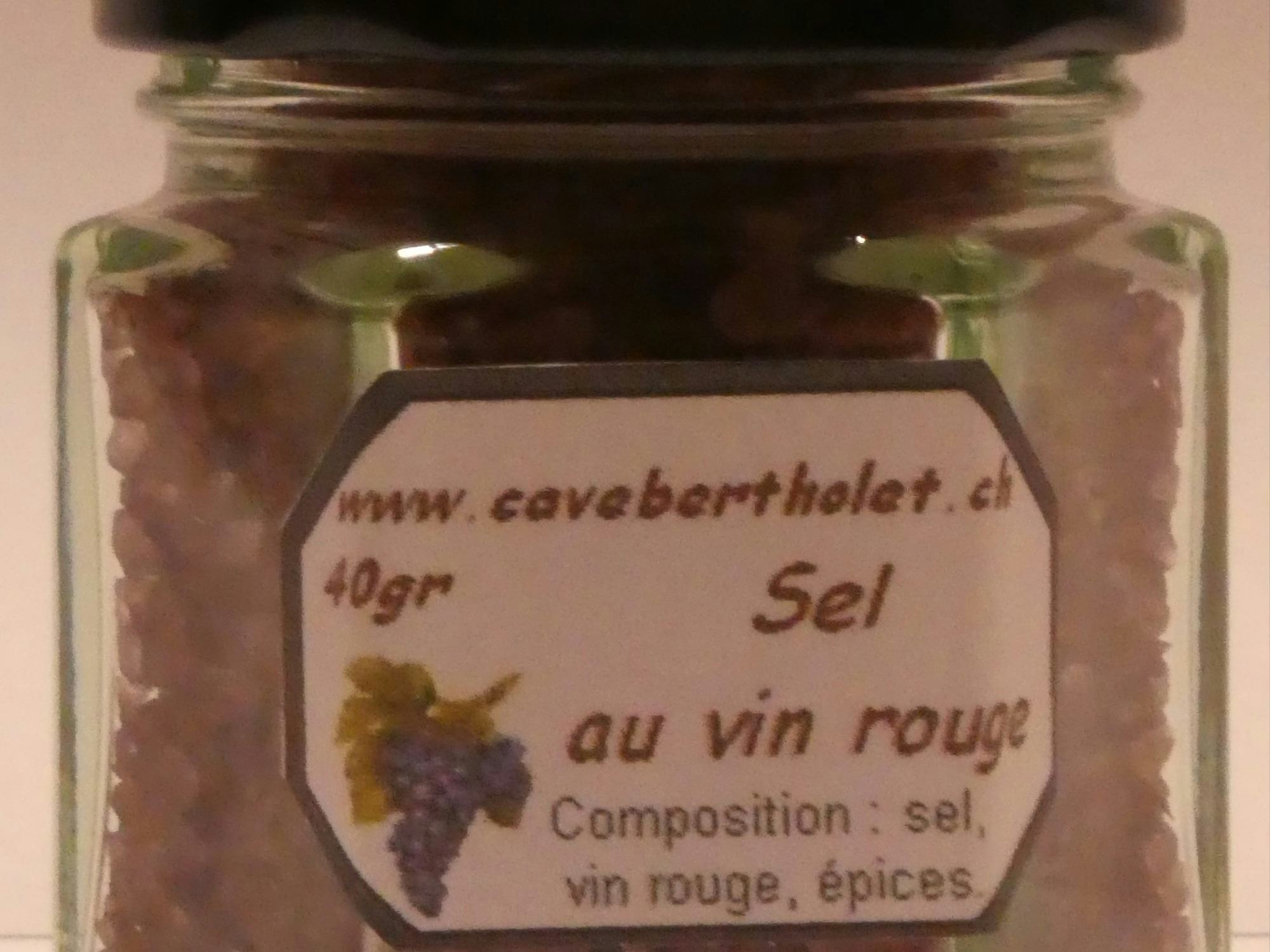 Red wine salt, Domaine Christophe Bertholet, Villeneuve, image 1 | Mimelis