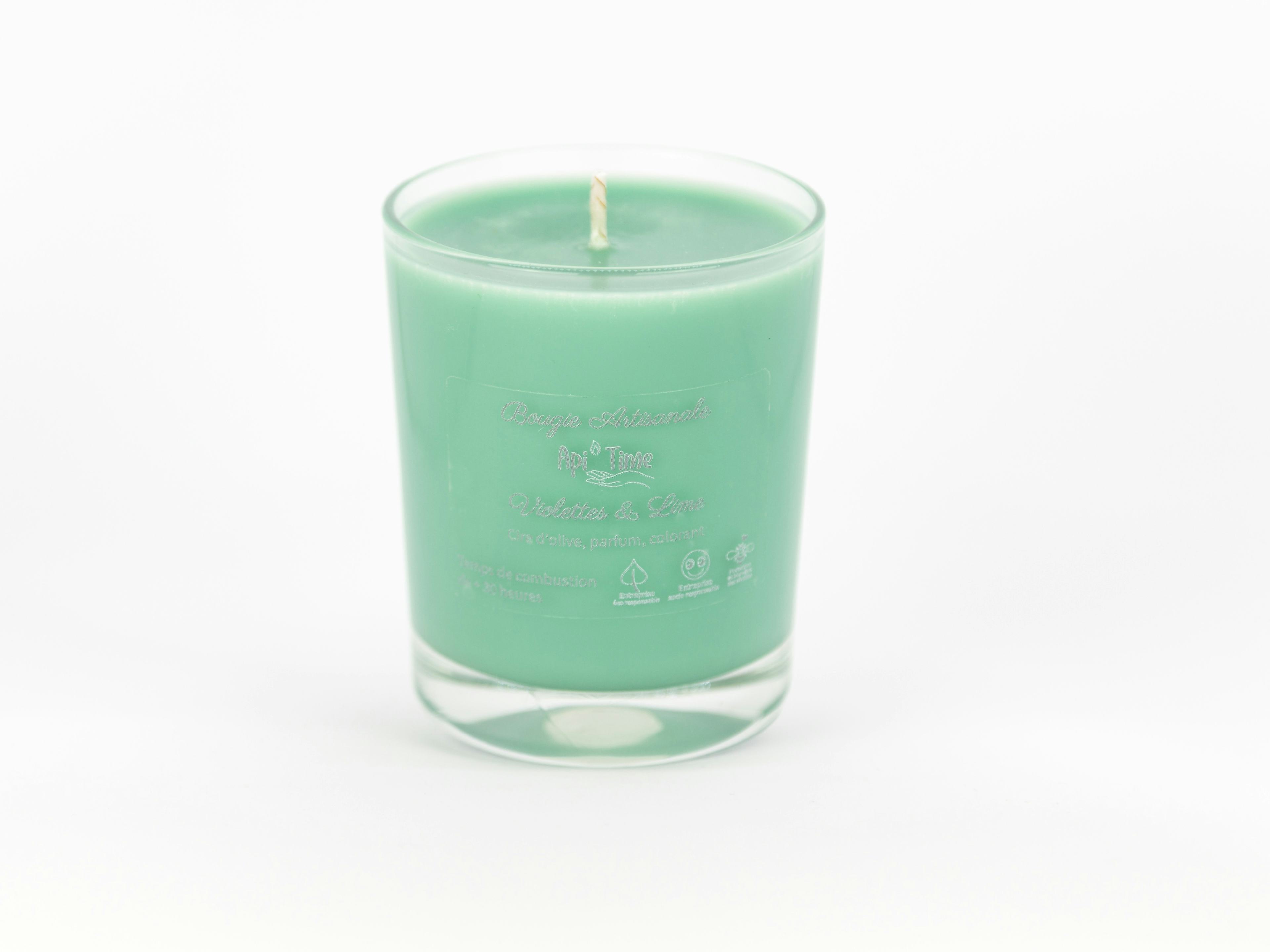 Glass candles, Violets & Lime fragrance, Le Goût du Miel, Courtepin, image 1 | Mimelis