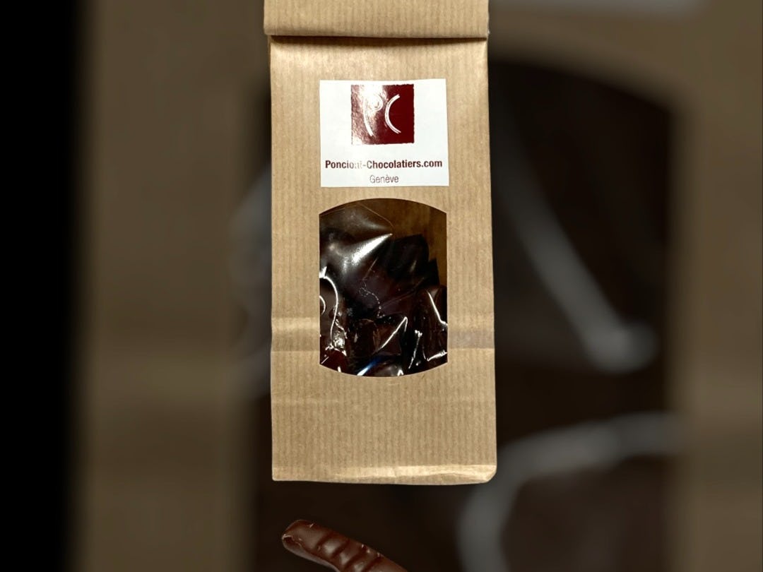 Bastoncini di zenzero 100g, Pallanterie Chocolatiers, Meinier, image 1 | Mimelis