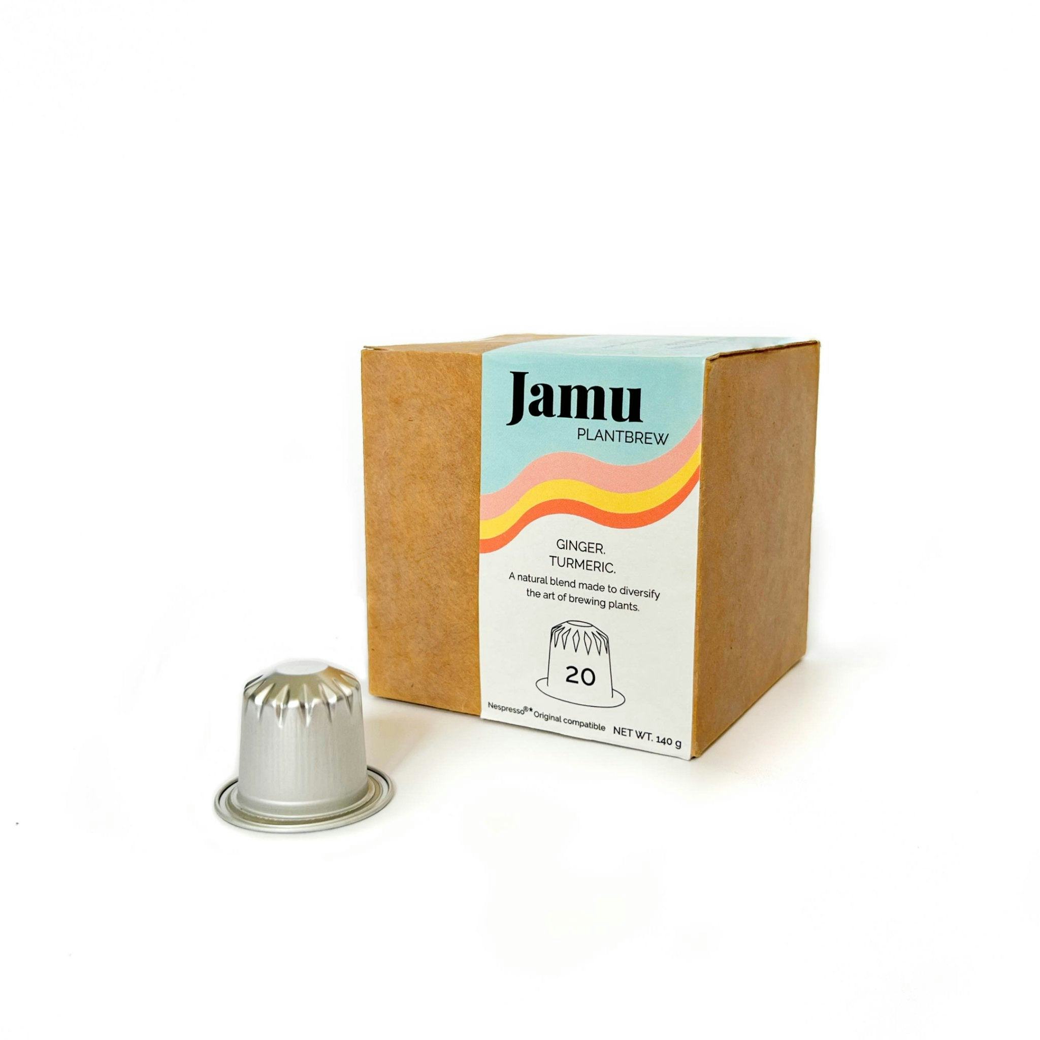 Jamu PlantBrew, Ginger & Curcuma (20 capsules), handwerkliches Produkt für den Direktverkauf in der Schweiz