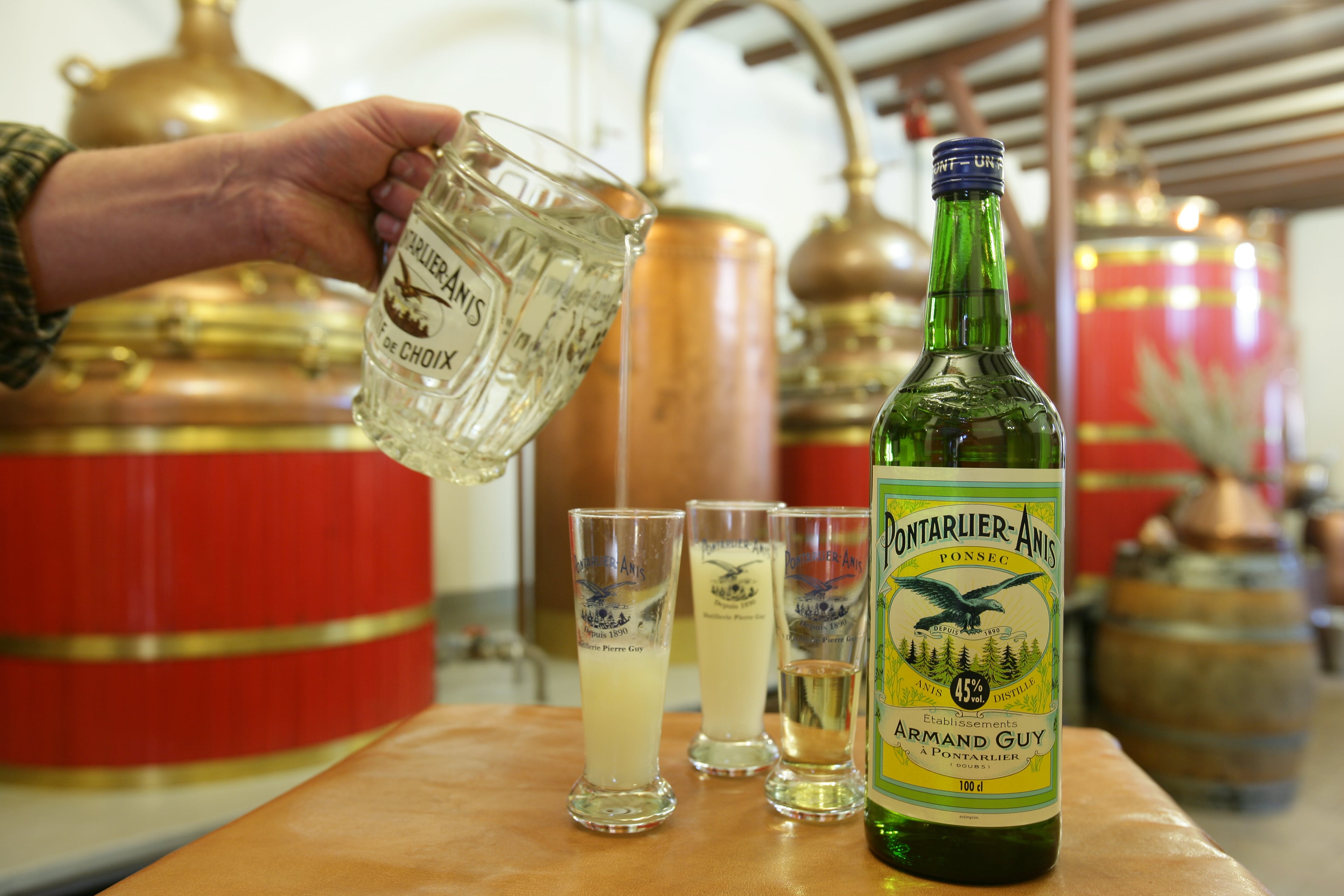 Pontarlier Anis 45% vol.100cl, Absinthe Kübler, Val-de-Travers, image 1 | Mimelis