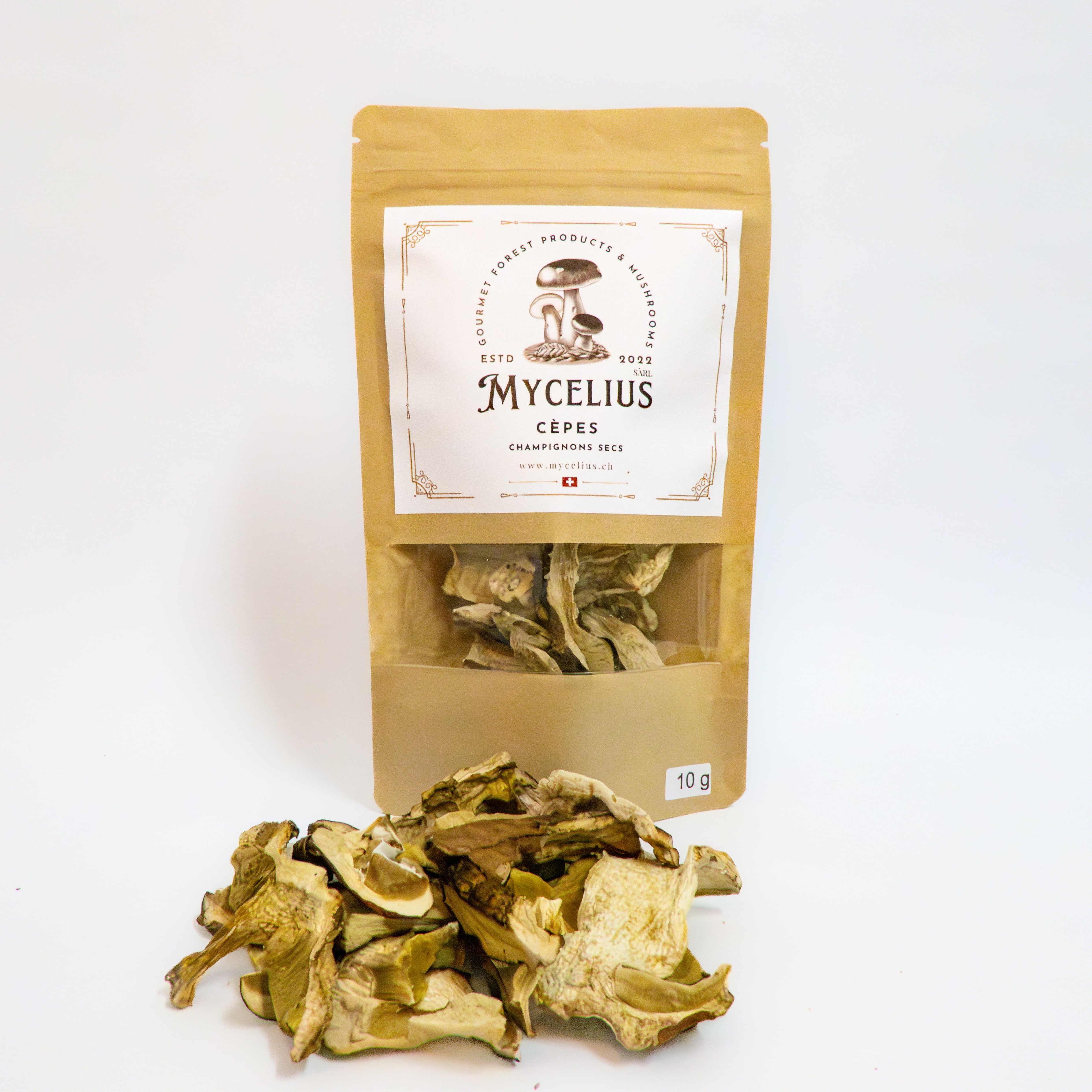 Cèpes séchés (10g), Mycelius Sàrl, Belmont-Broye, image 1 | Mimelis