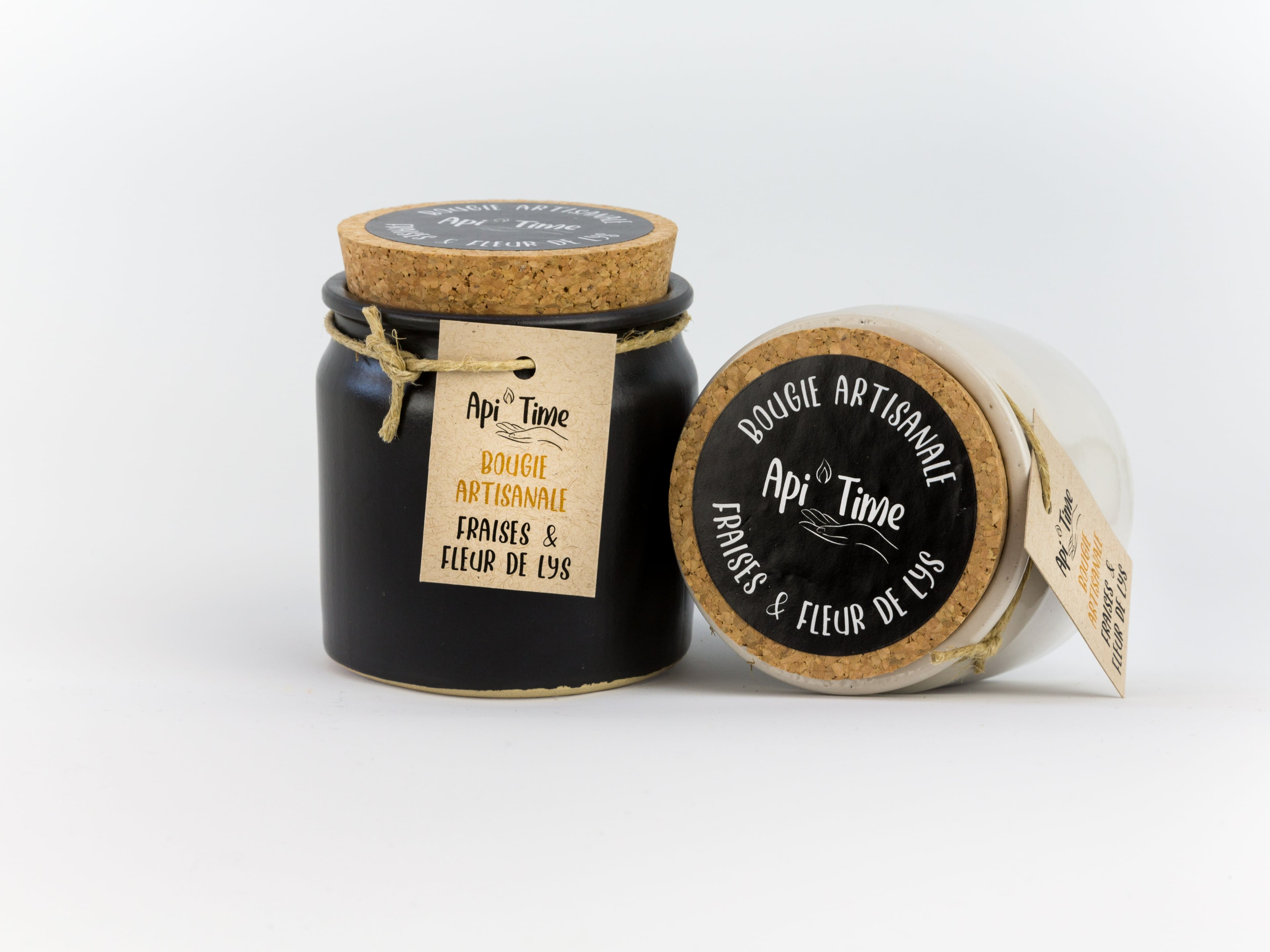 Bougies en pot céramique, parfum Fraises & Fleur de lys, Le Goût du Miel, Courtepin, image 1 | Mimelis