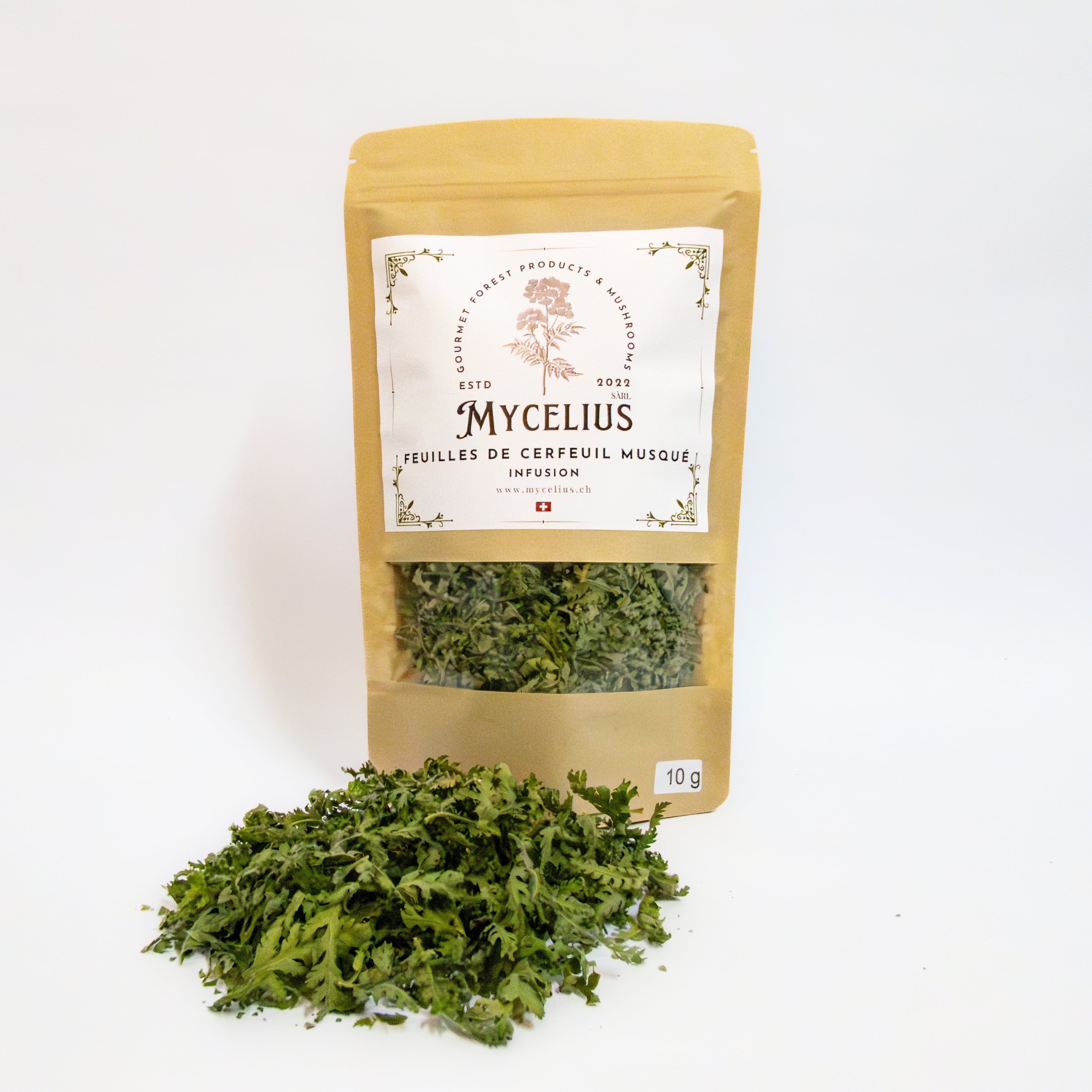 Feuilles de Cerfeuil ( 10g ), Mycelius Sàrl, Belmont-Broye, image 1 | Mimelis
