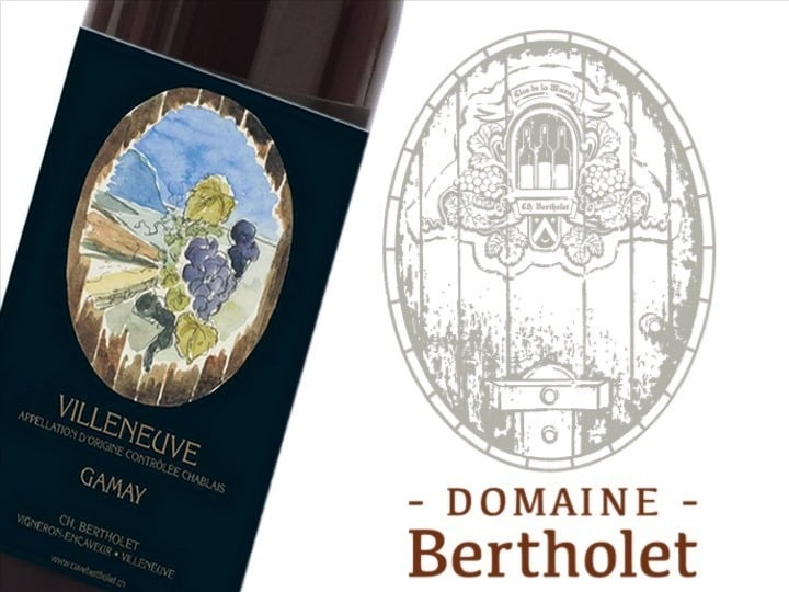 Gamay Grand Cru, Villeneuve, AOC Chablais, Christophe Bertholet 70cl, Domaine Christophe Bertholet, produit artisanal en vente directe en Suisse