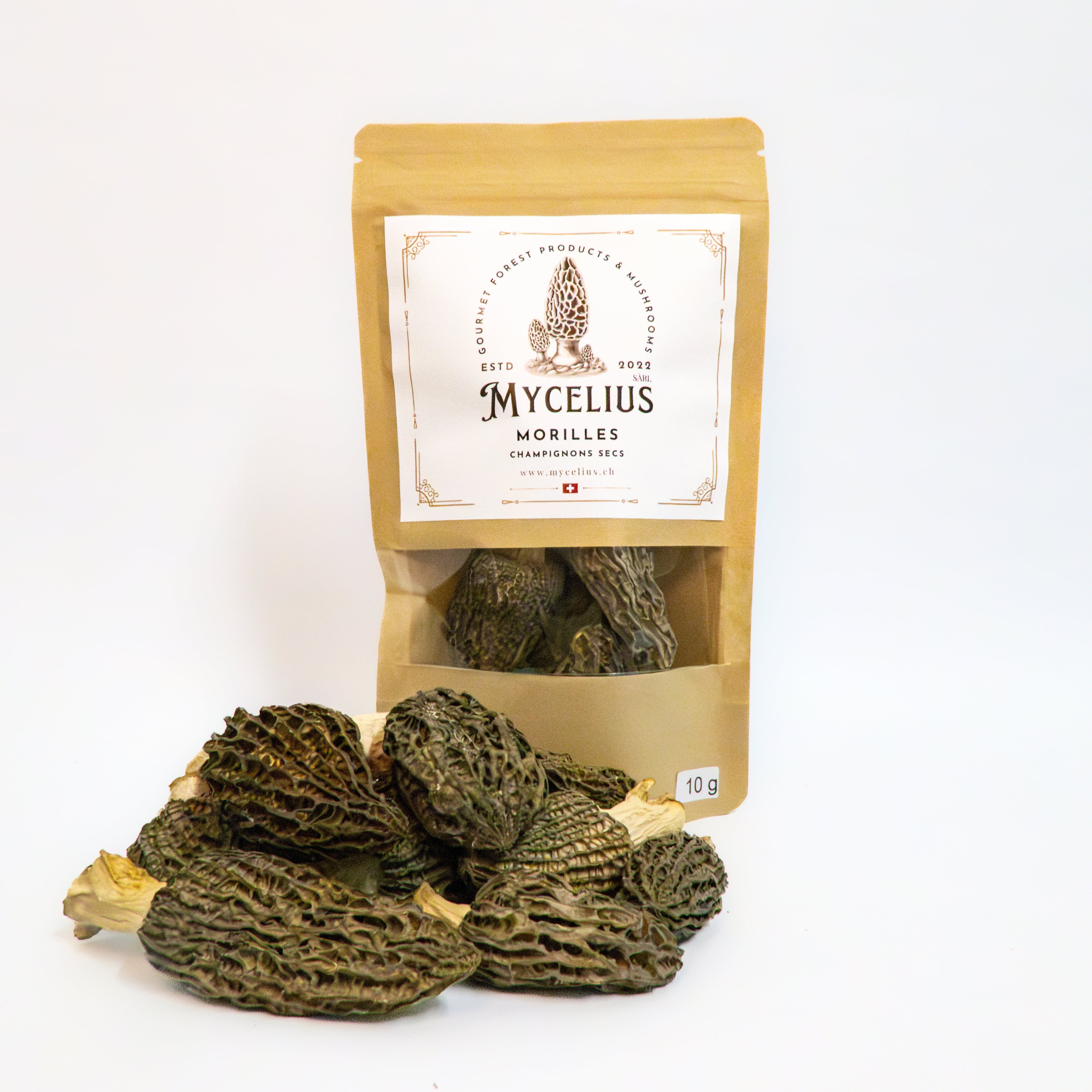 Morilles Séchées (10g), Mycelius Sàrl, Belmont-Broye, image 1 | Mimelis