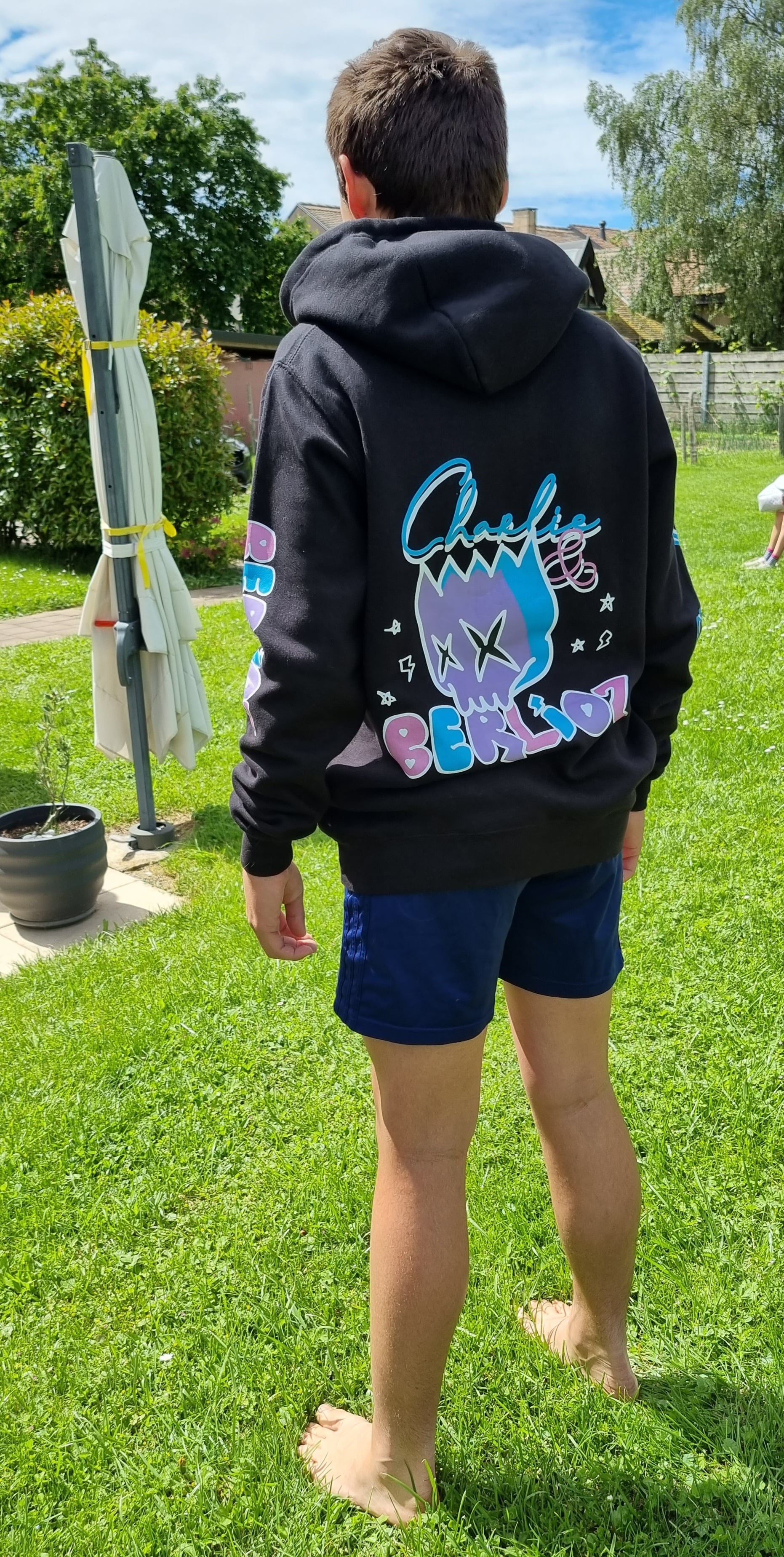 Sweat noir à capuche Charlie&Berlioz Taille XS Unisex, Charlie&Berlioz, Yverdon-les-Bains, image 1 | Mimelis