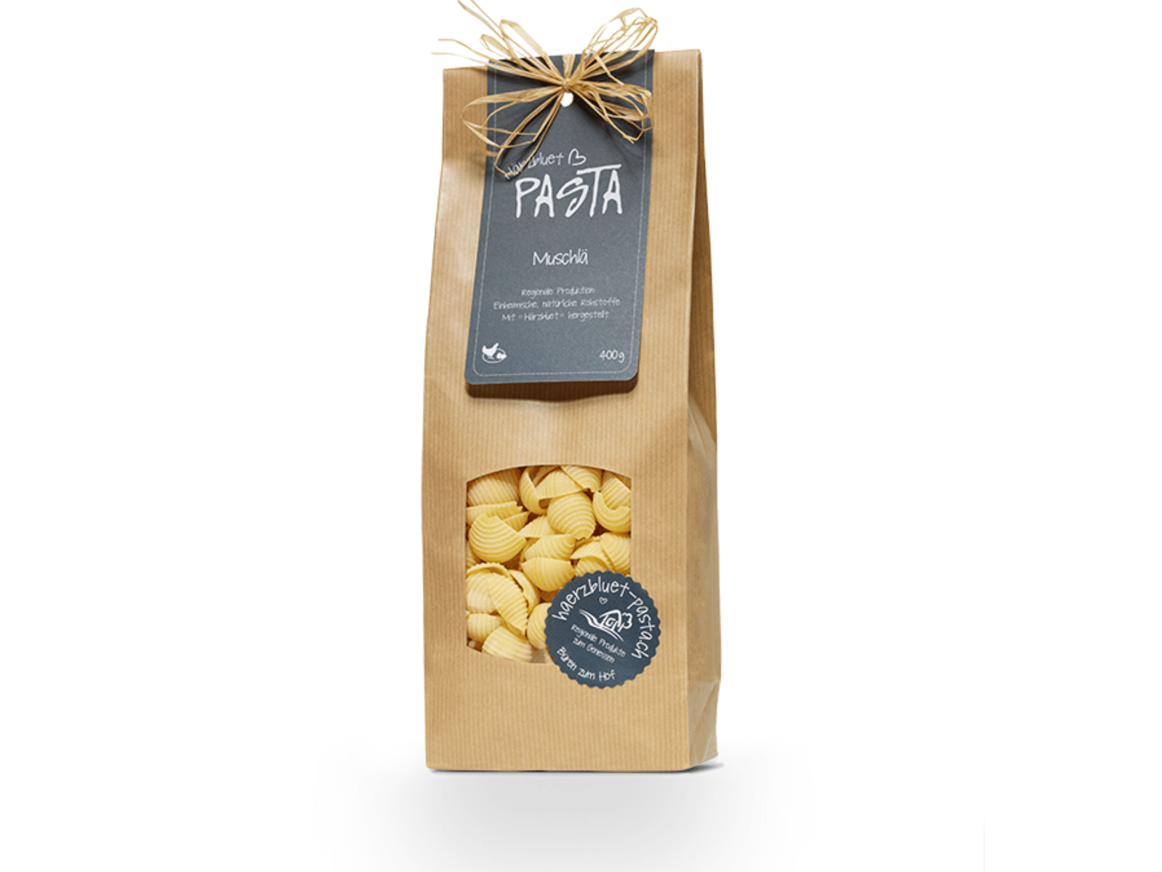 Muschlä (400g), Härzbluet Pasta, Fraubrunnen, image 1 | Mimelis