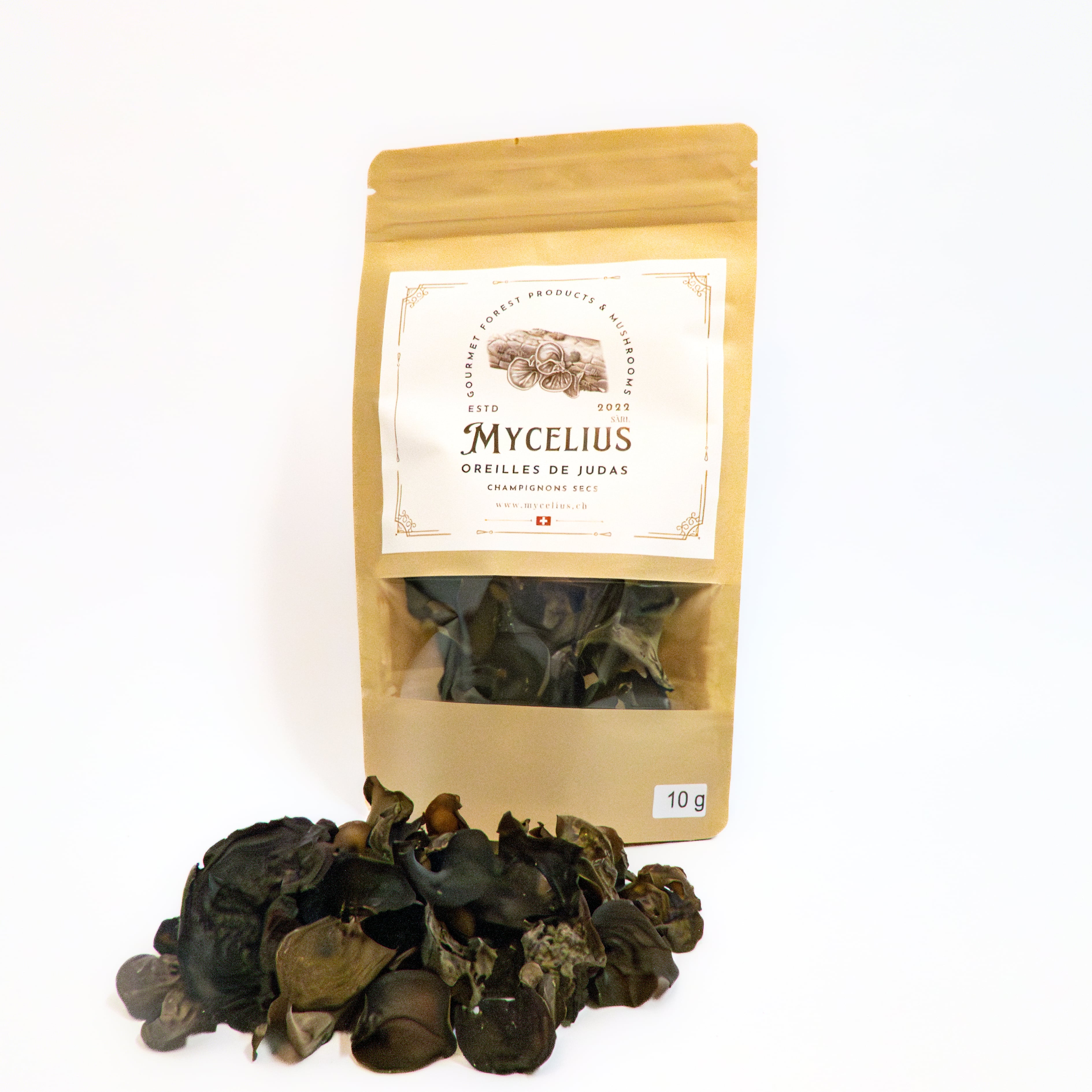 Oreilles de Judas séchées (10g), Mycelius Sàrl, Belmont-Broye, image 1 | Mimelis