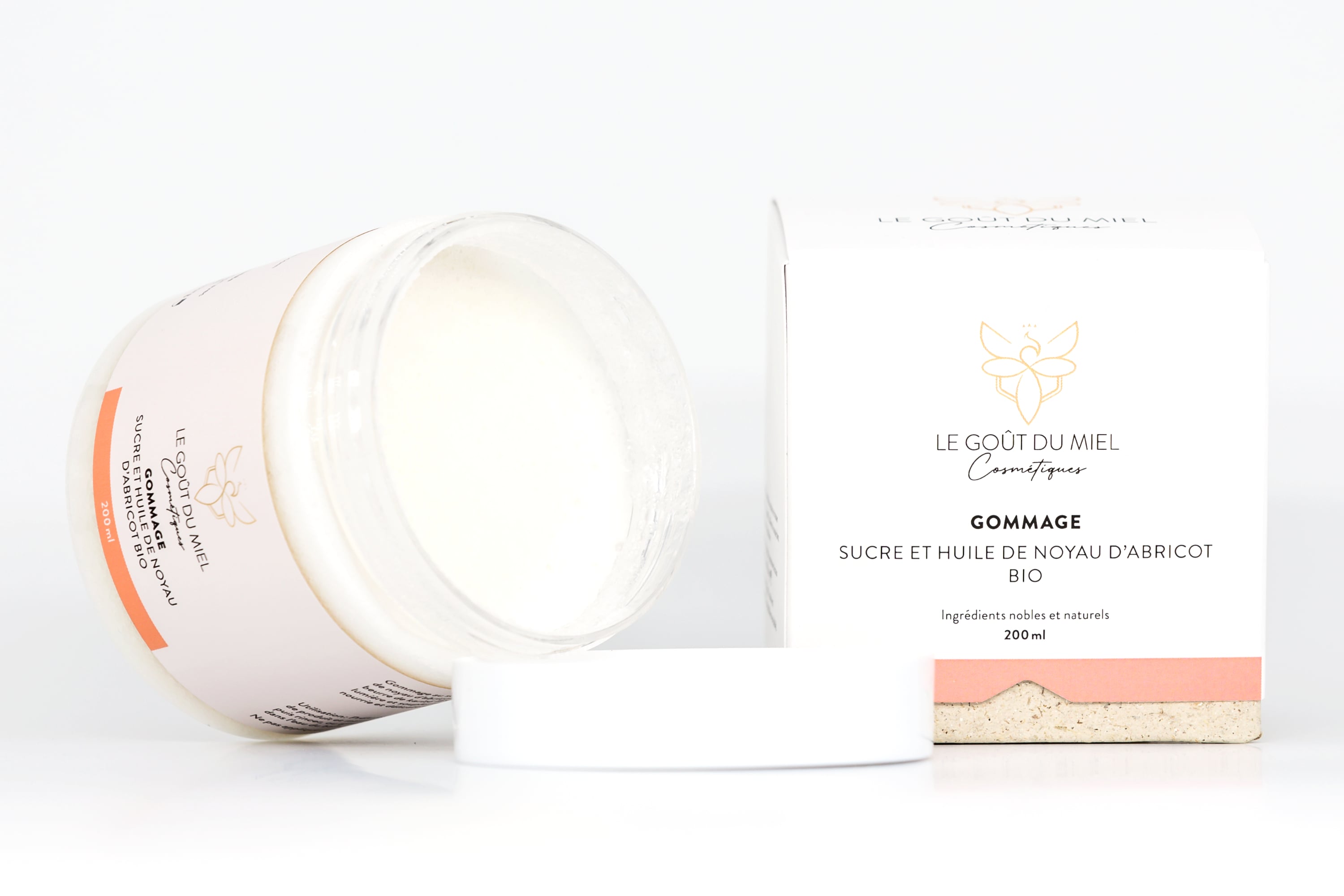 Peeling aus Bio-Zucker und Aprikosenkernöl – Aprikosenduft, Le Goût du Miel, Courtepin, image 1 | Mimelis