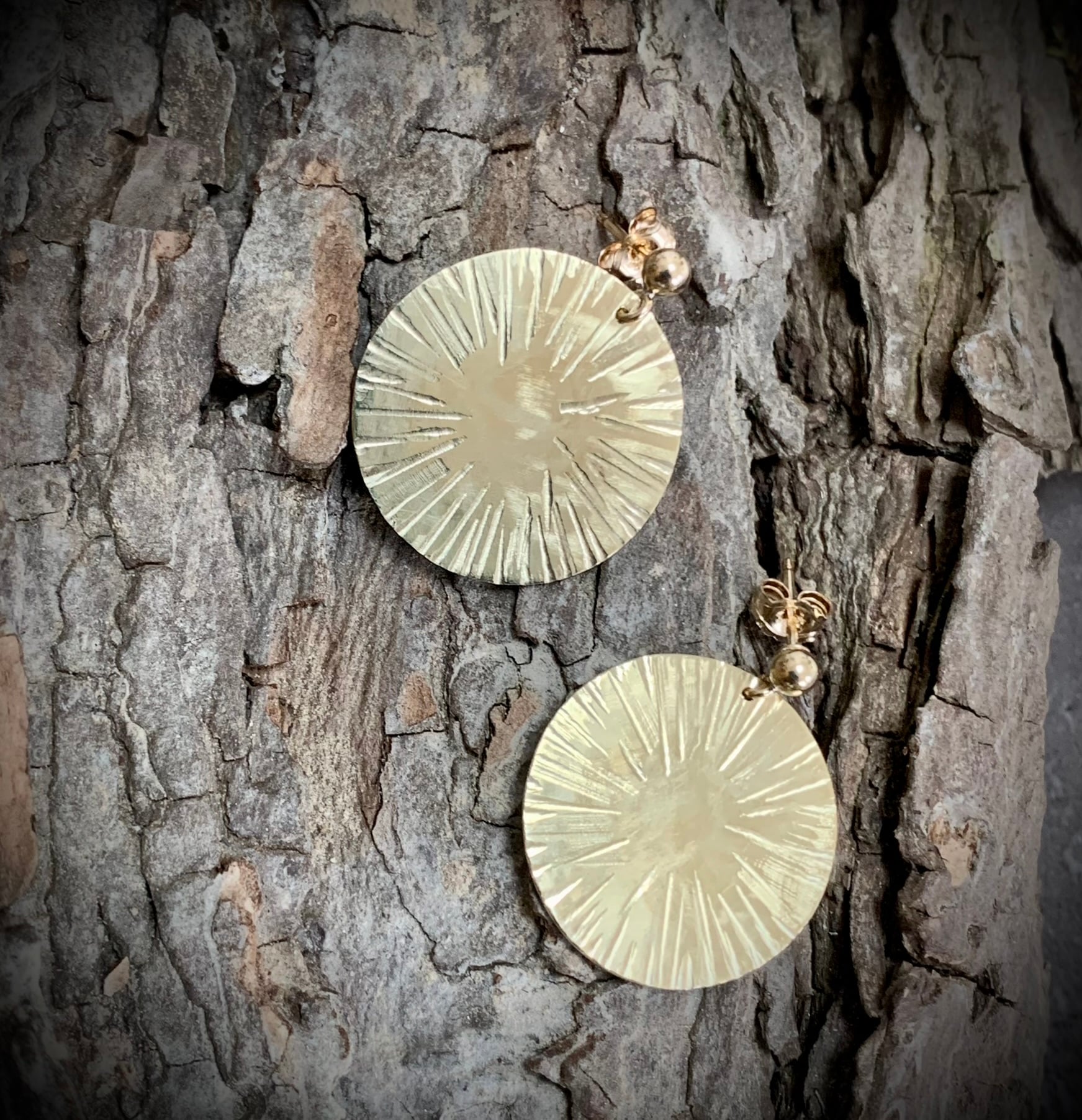 Boucles d’oreilles en laiton, Les bijoux de Clarissa , Boulens, image 1 | Mimelis