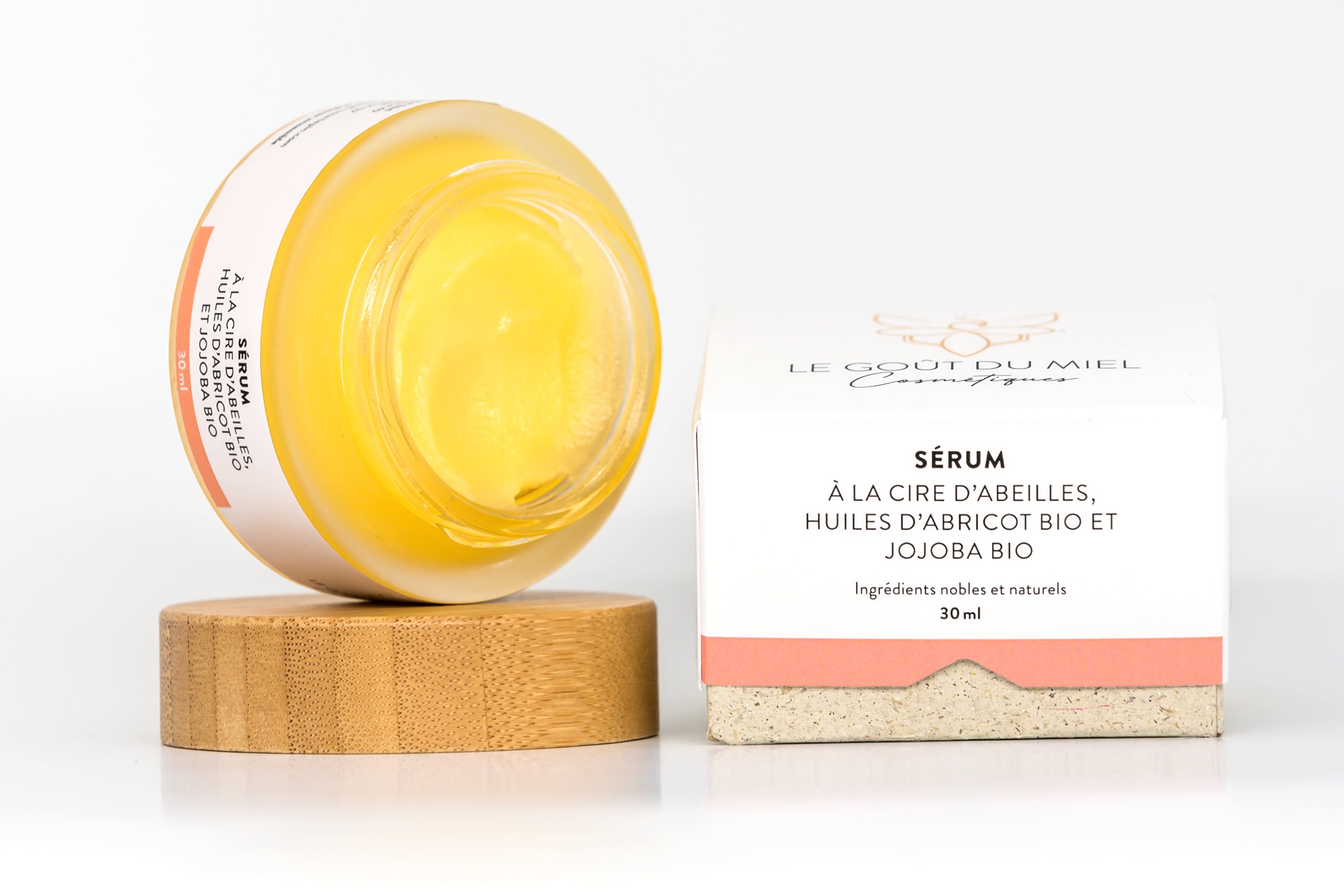 Siero con cera d'api, albicocca biologica e olio di jojoba biologico, Le Goût du Miel, Courtepin, image 1 | Mimelis