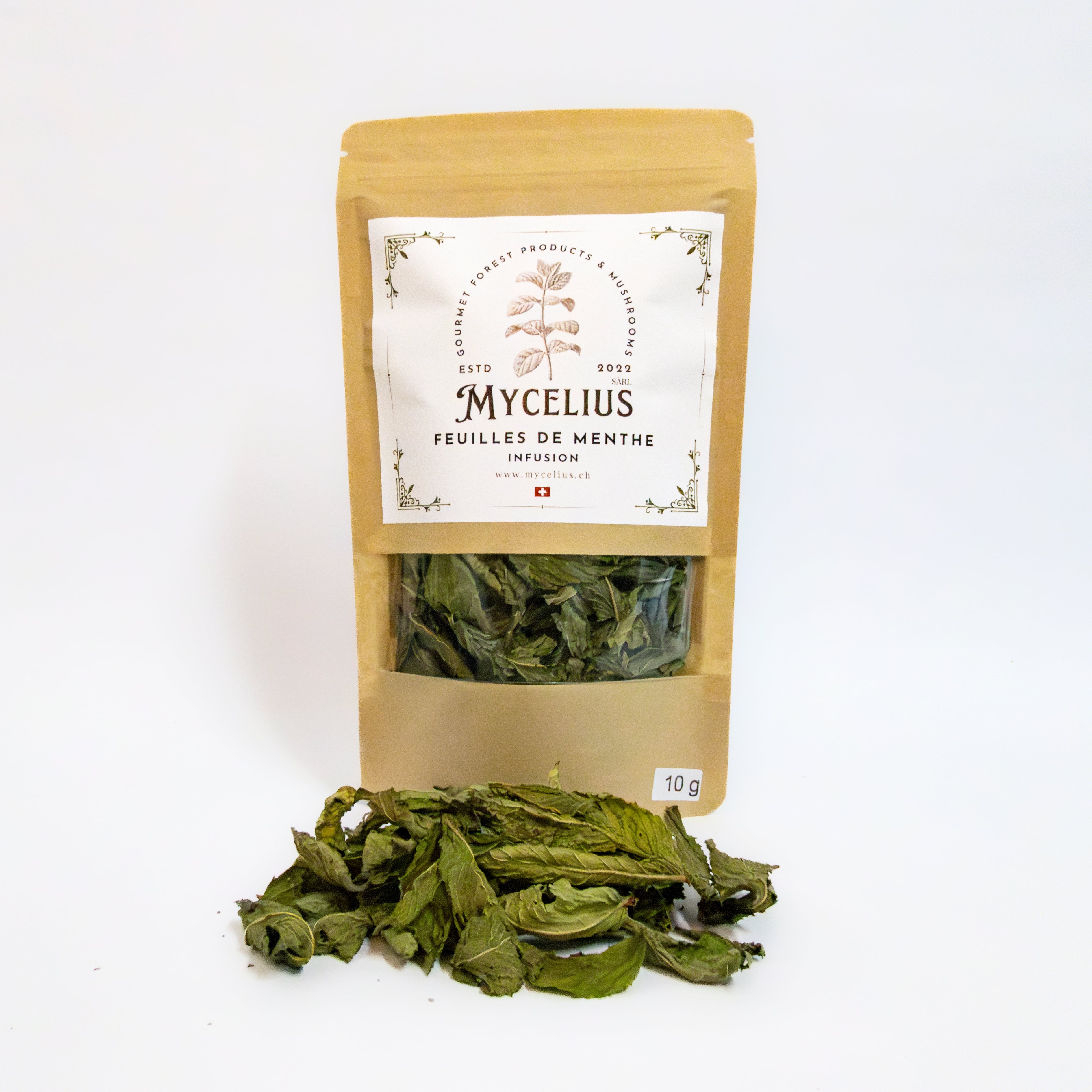 Feuilles de Menthe ( 10g ), Mycelius Sàrl, Belmont-Broye, image 1 | Mimelis