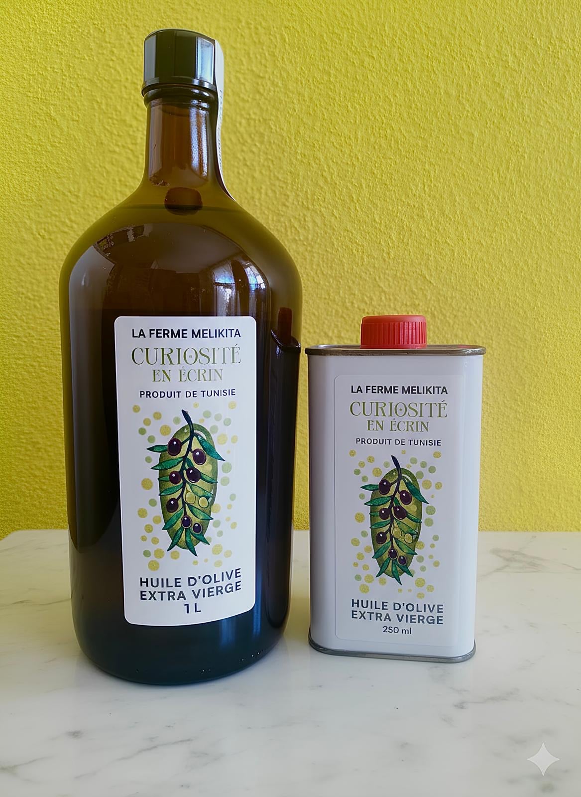 Huile d'olive Chetoui du Domaine de Béja (Tunisie) - 1 Litre⁠, La Ferme Melikita , Crissier, Vaud