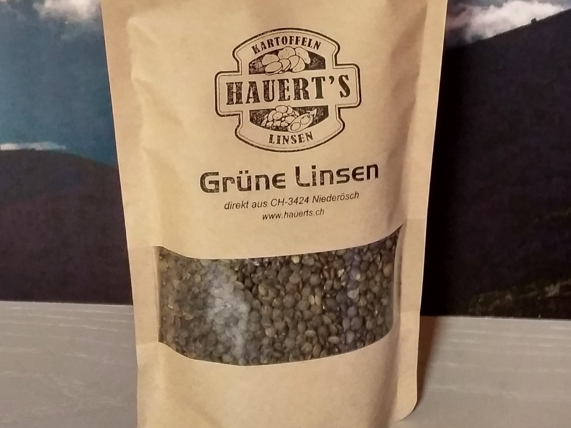 Grüne Linsen 300g, Hauert's Kartoffeln & Linsen, produit artisanal en vente directe en Suisse