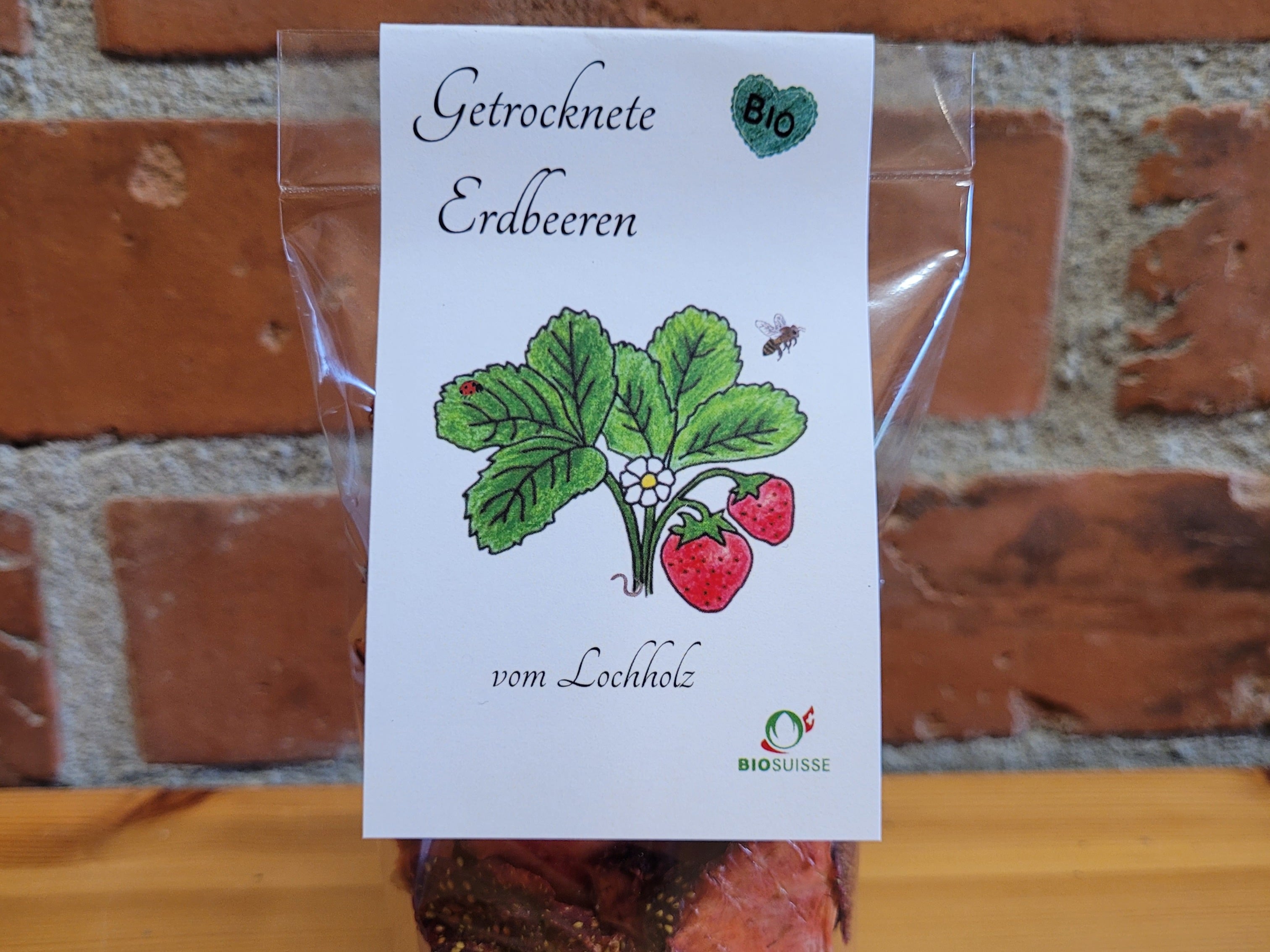 Fraises bio séchées 40g, Biohof Lochholz, Murzelen, image 1 | Mimelis