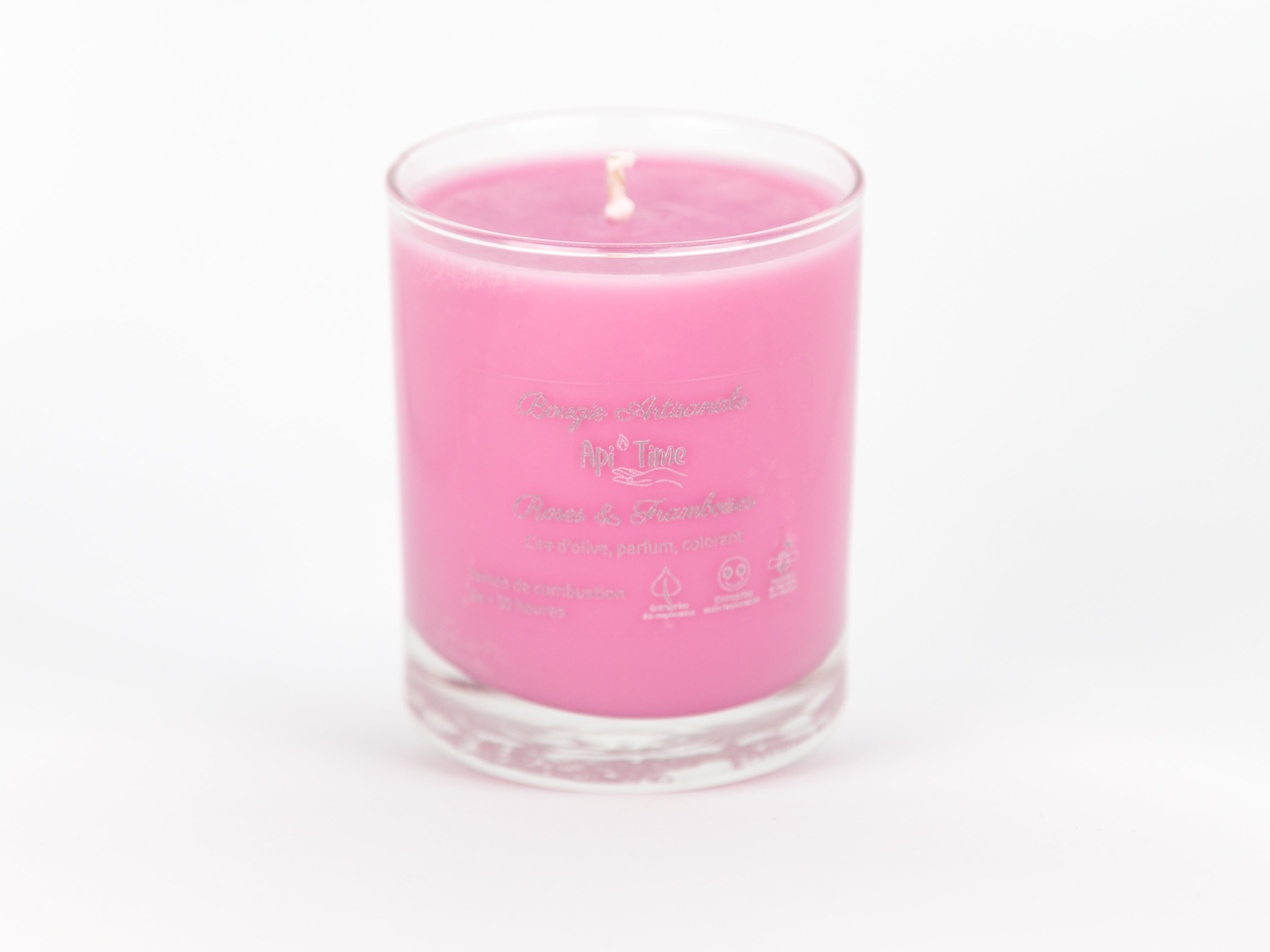 Bougies verre, parfum Roses & Framboises, Le Goût du Miel, Courtepin, image 1 | Mimelis