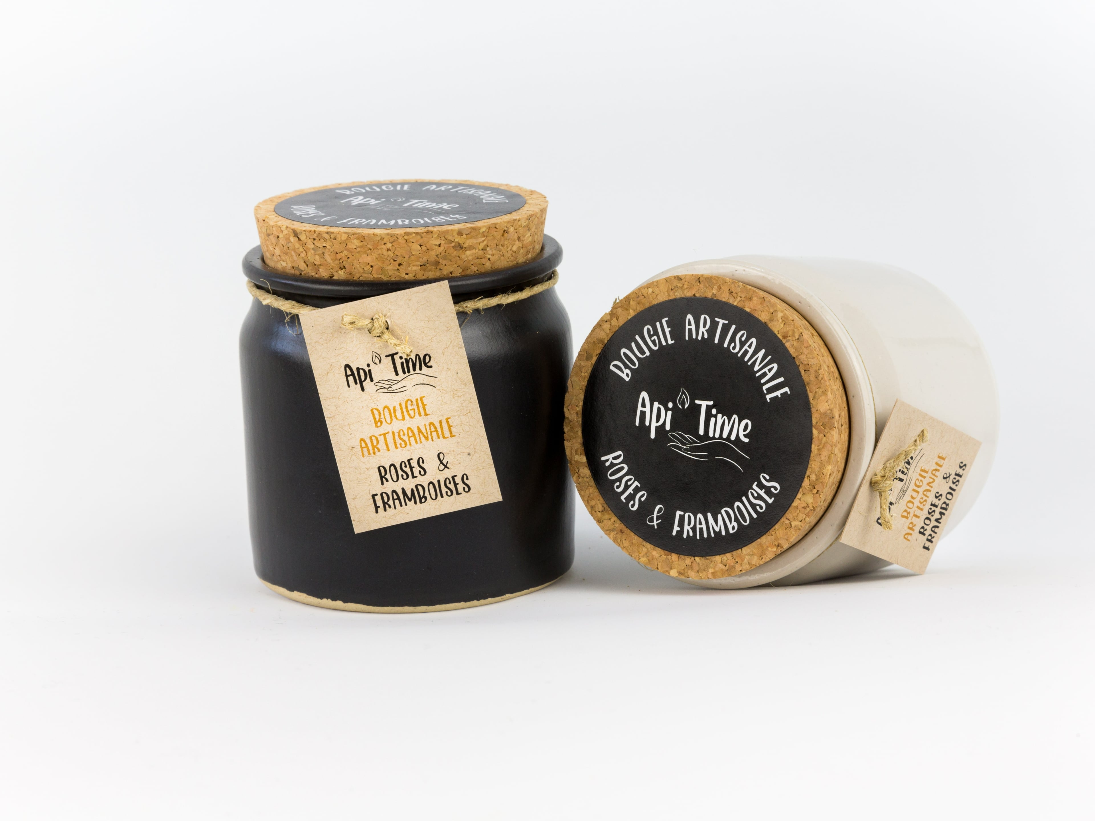 Candles in ceramic pot, Roses & Raspberries scent, Le Goût du Miel, Courtepin, image 1 | Mimelis