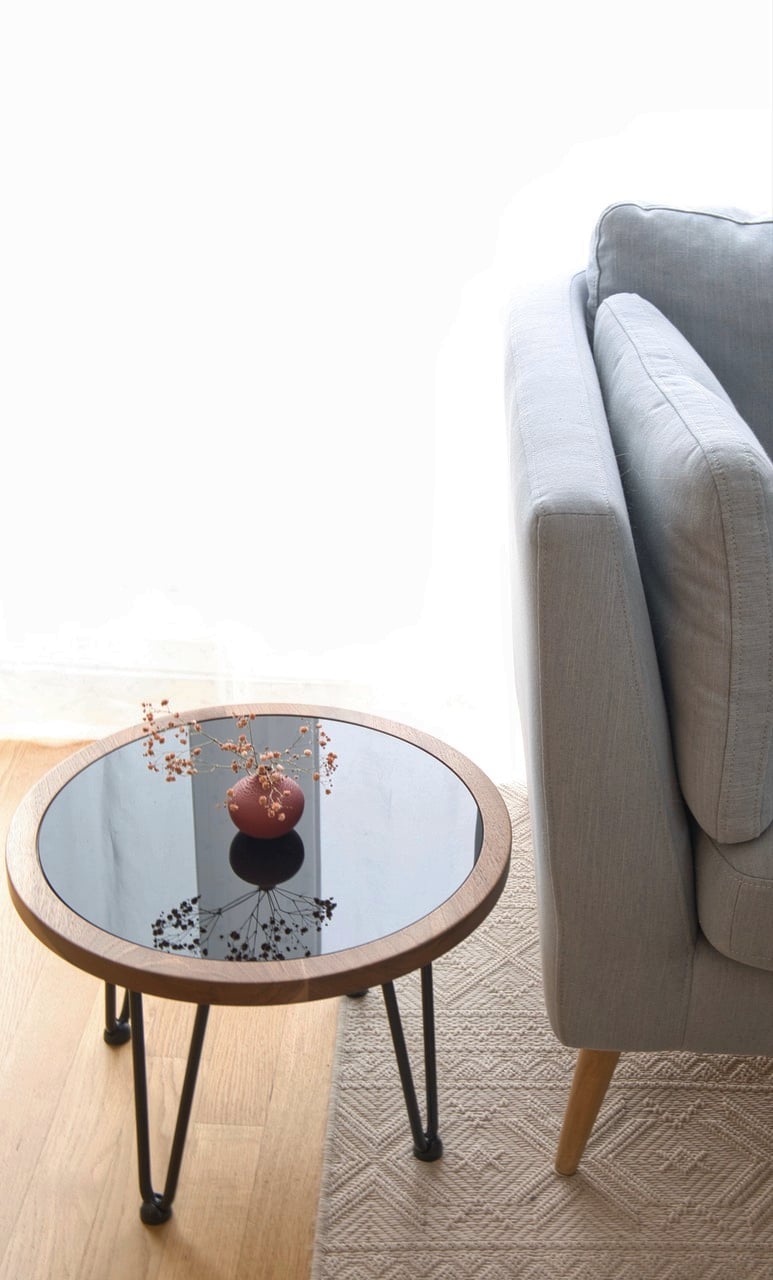 Table basse GIPOL, Eulenholz, Bachs, image 1 | Mimelis