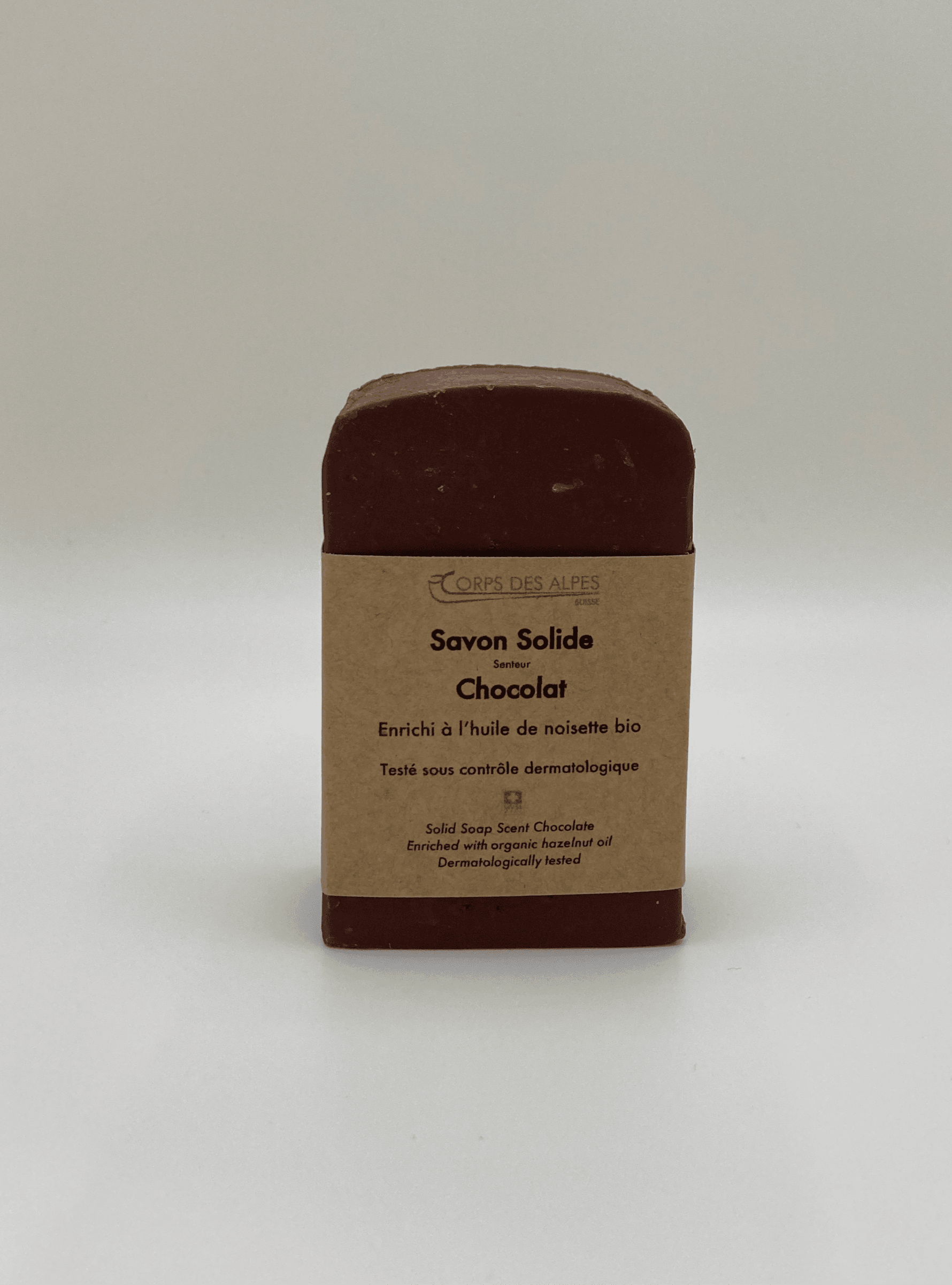 Savon Solide senteur Chocolat, Corps des Alpes Cosmétiques Naturels, La Verrerie, image 1 | Mimelis