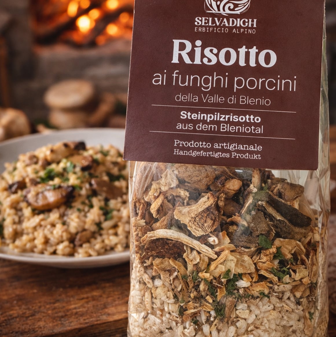 Steinpilzrisotto, Selvadigh Erbificio Alpino, Acquarossa, image 1 | Mimelis