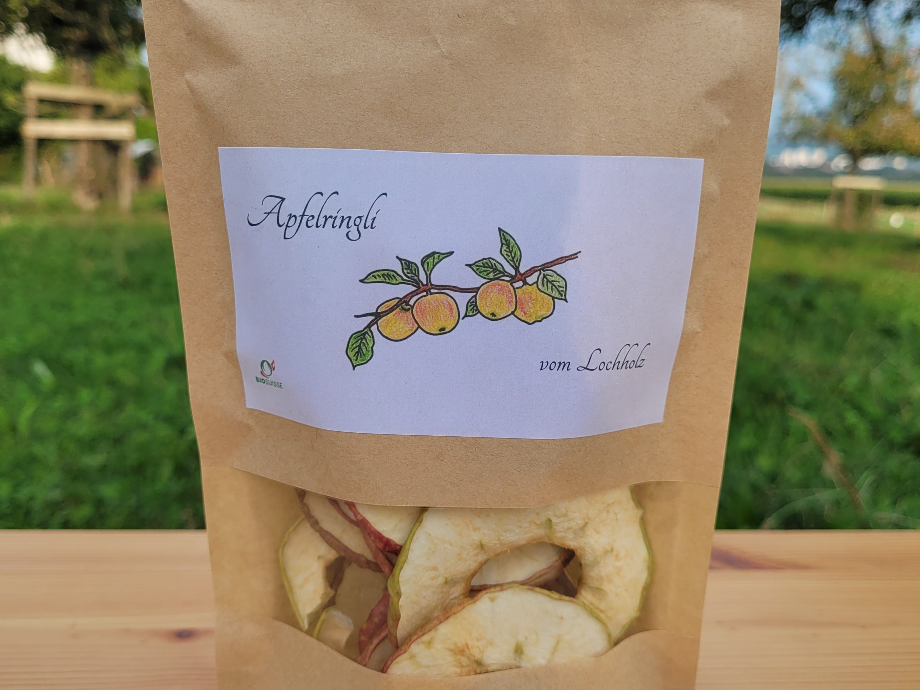 Rondelles de pomme bio tige haute 60g, Biohof Lochholz, Murzelen, image 1 | Mimelis