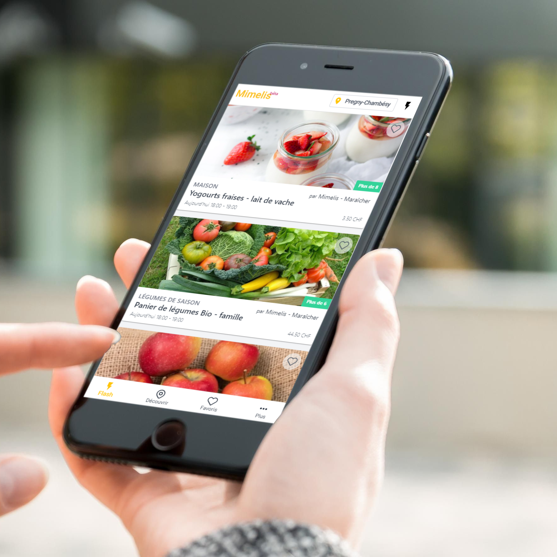 Vos clients voient instantanément vos offres et réservent vos paniers de fruits et légumes en ligne. | Mimelis