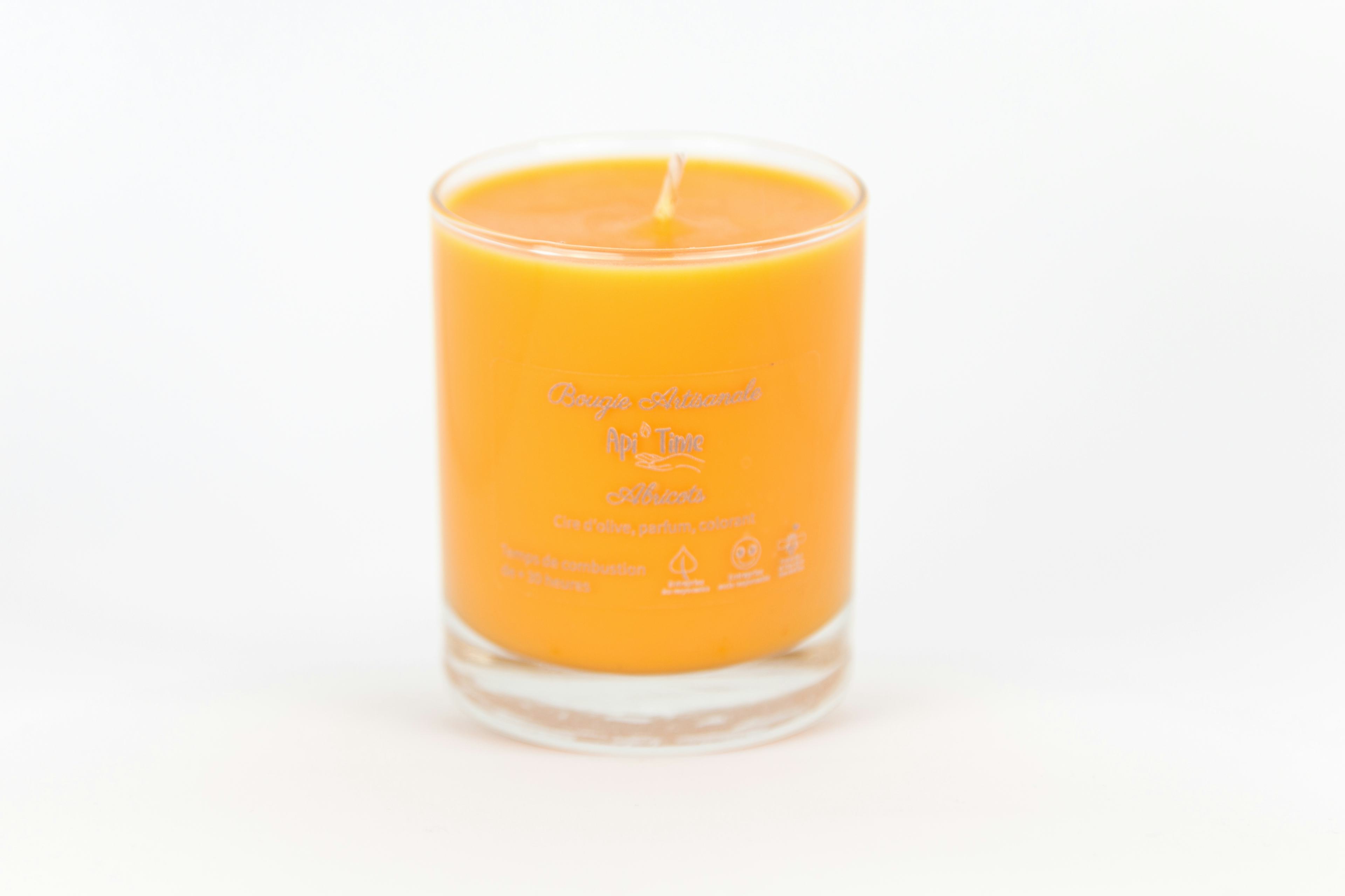 Bougies verre, parfum Abricot, Le Goût du Miel, Courtepin, image 1 | Mimelis