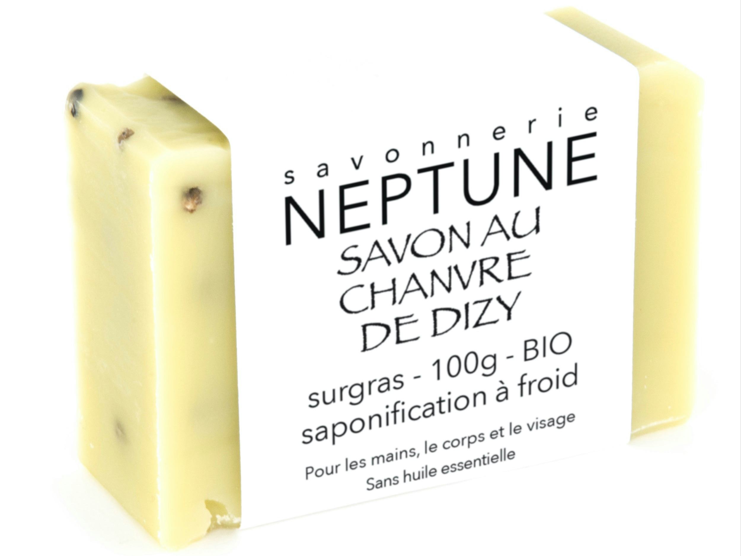 Hemp soap from Dizy - organic, Savonnerie NEPTUNE, Crésuz, image 2 | Mimelis