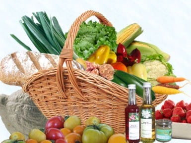 Panier de légumes bio de saison, pour 2 personnes, produit artisanal en vente directe en Suisse