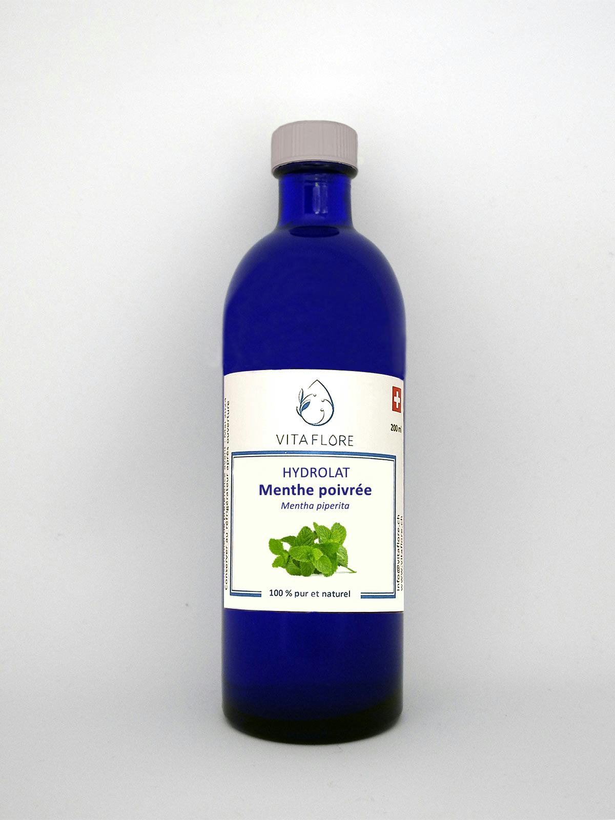Peppermint hydrosol, artisanal product for direct sale in Switzerland