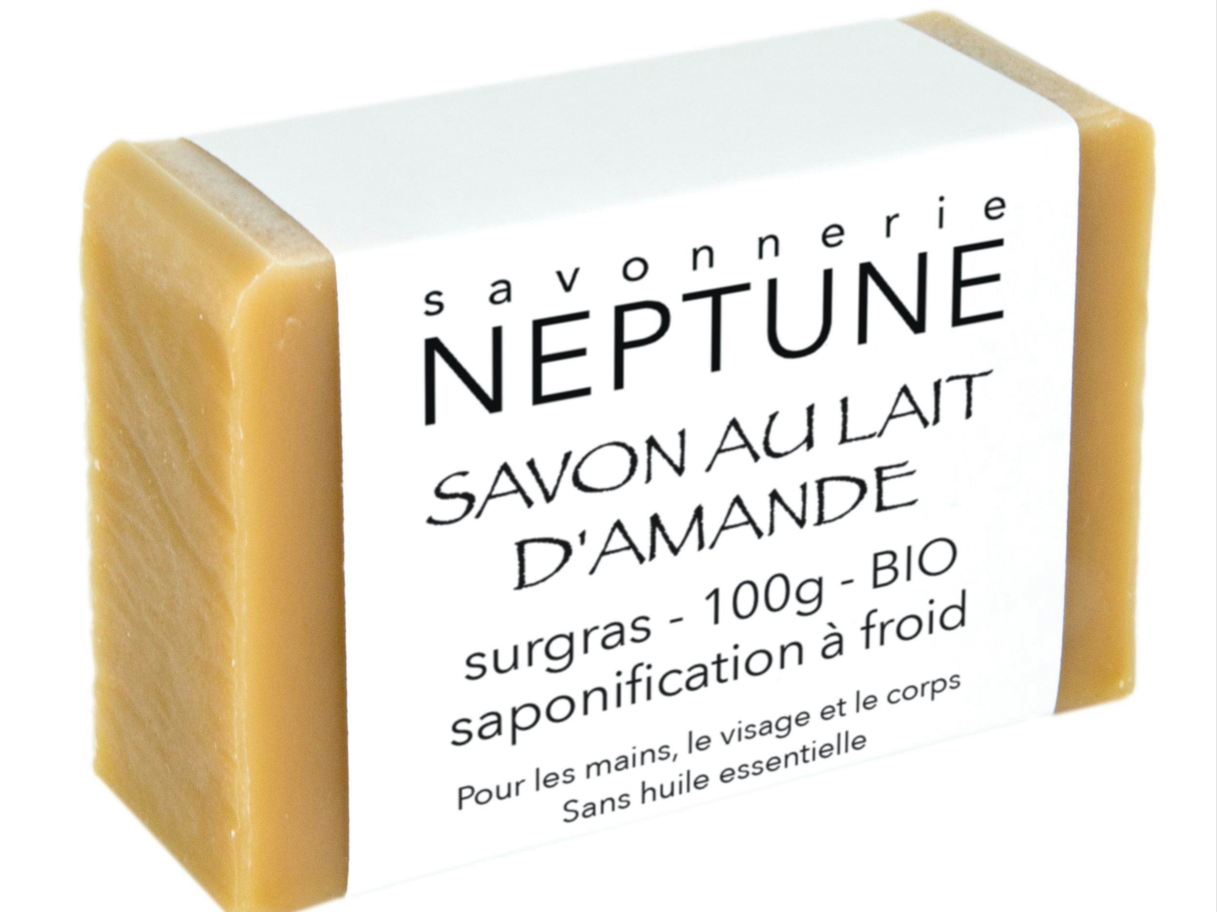 Almond milk soap - organic, Savonnerie NEPTUNE, Crésuz, image 2 | Mimelis