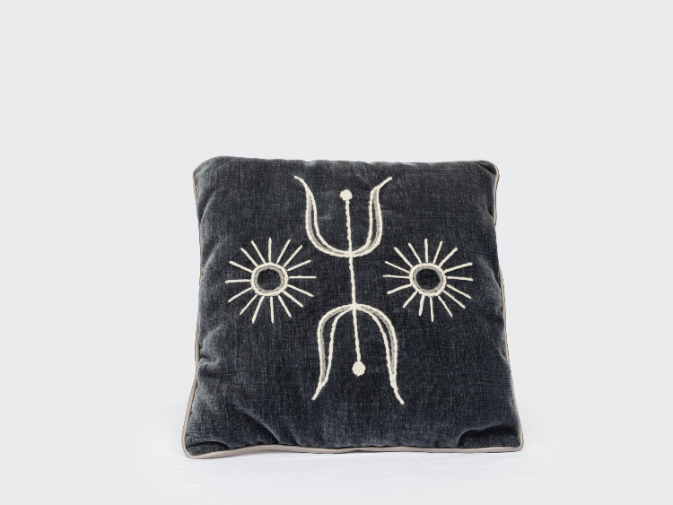 Decorative cushion, handmade , artisanal product for direct sale in Switzerland