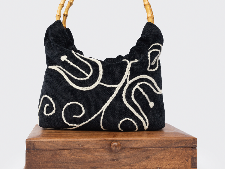 Handmade handbag , artisanal product for direct sale in Switzerland