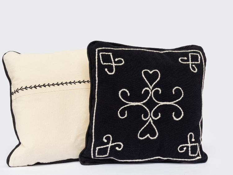 Decorative cushion , artisanal product for direct sale in Switzerland